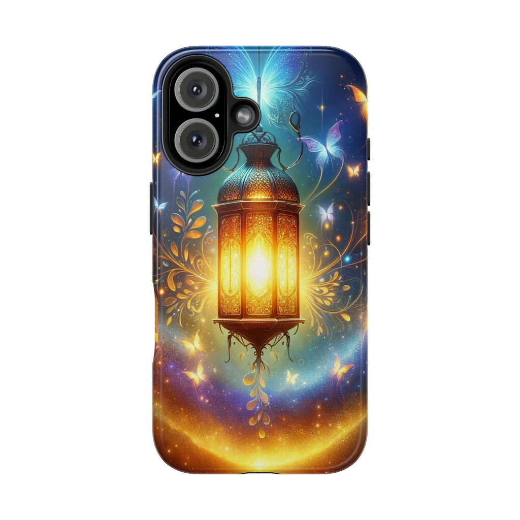 Butterflies around a lamp - Tough Phone Case