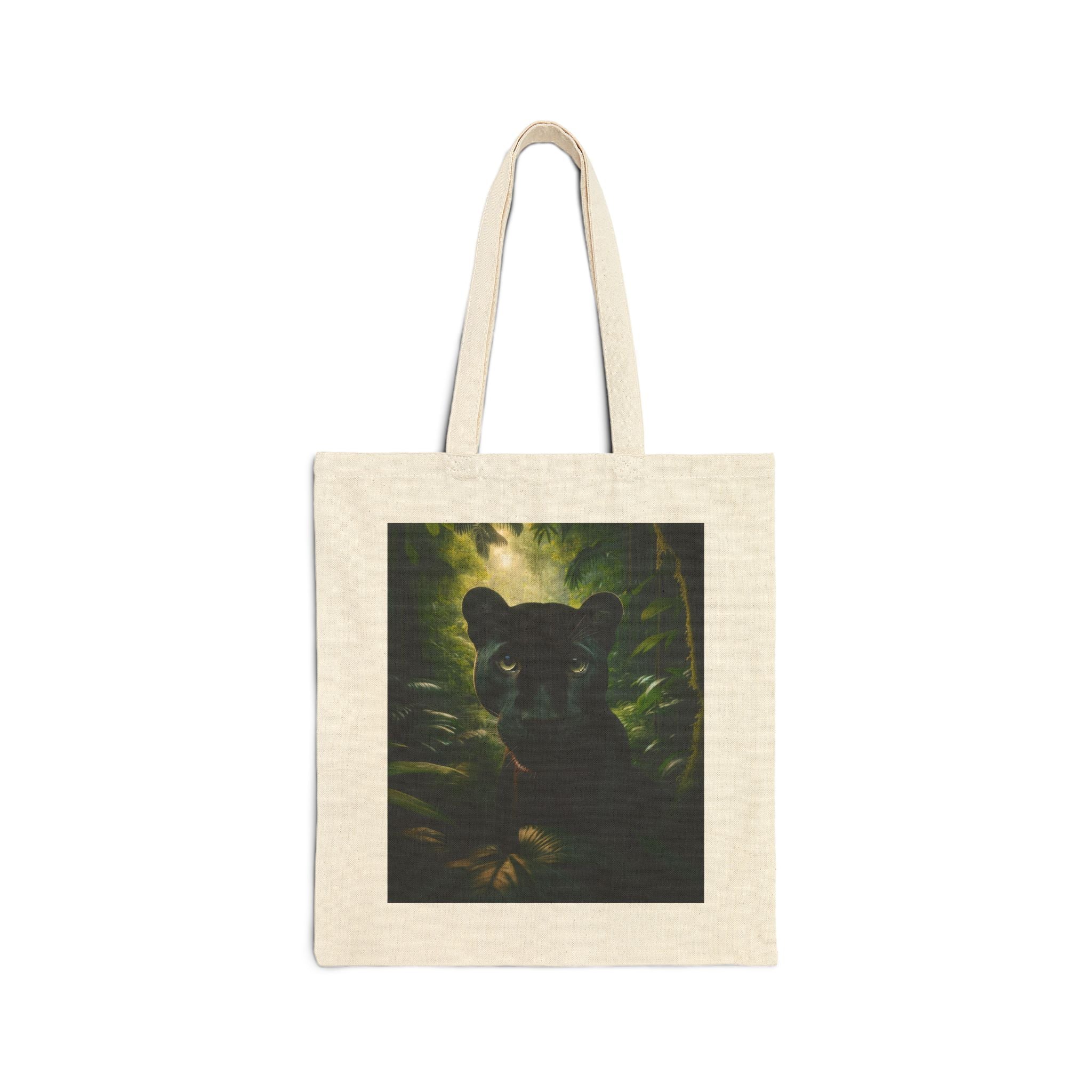 Mystical Panther - Cotton Canvas Tote Bag