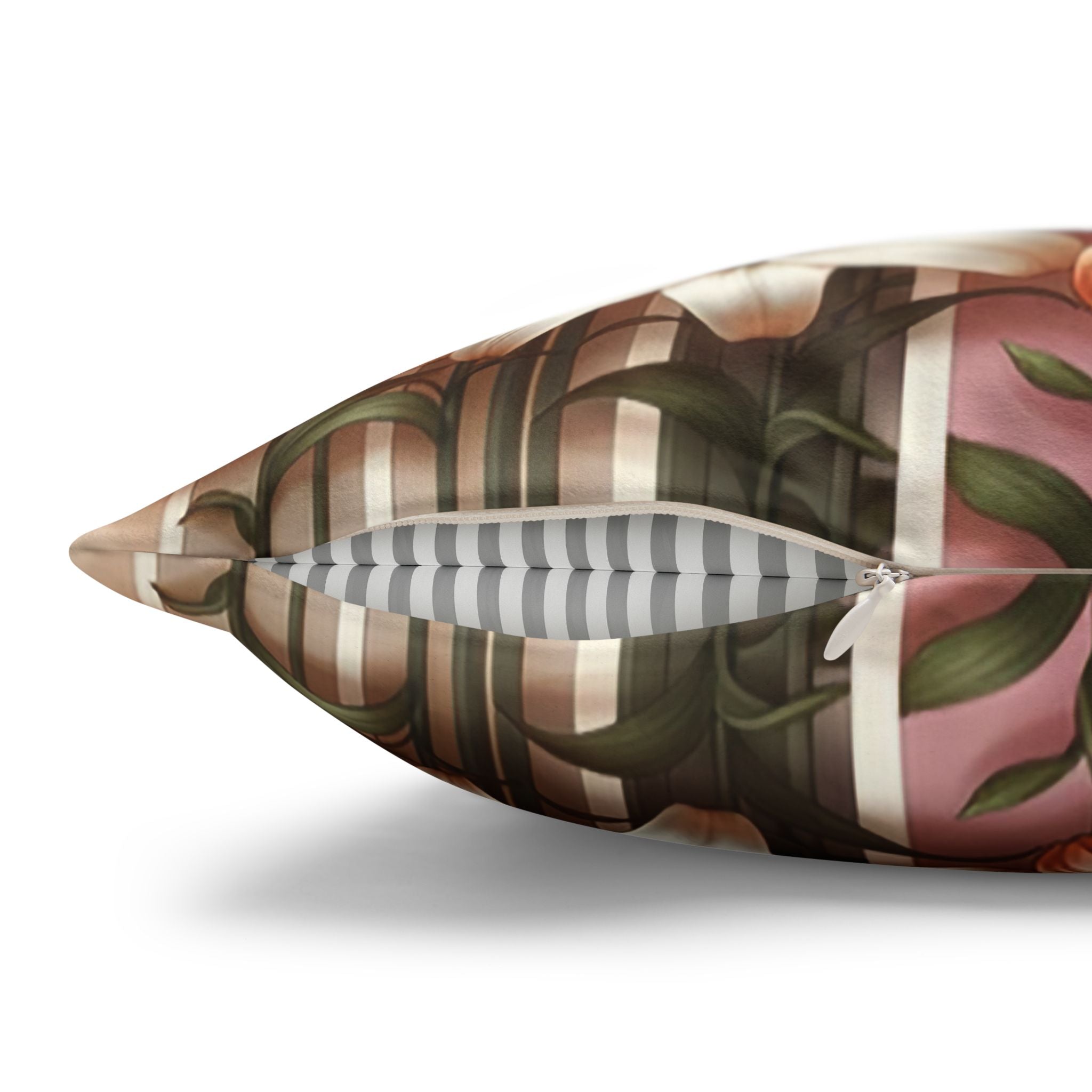 Lilies (in columns) - Suede Square Pillowcase