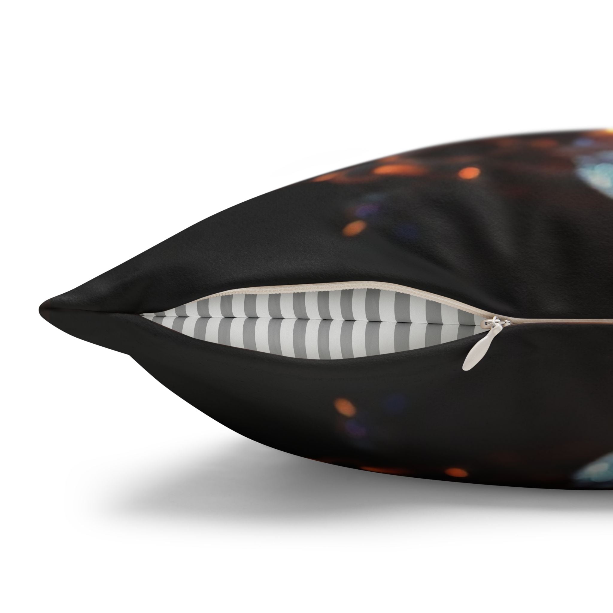 White, diamond flower - Suede Square Pillowcase