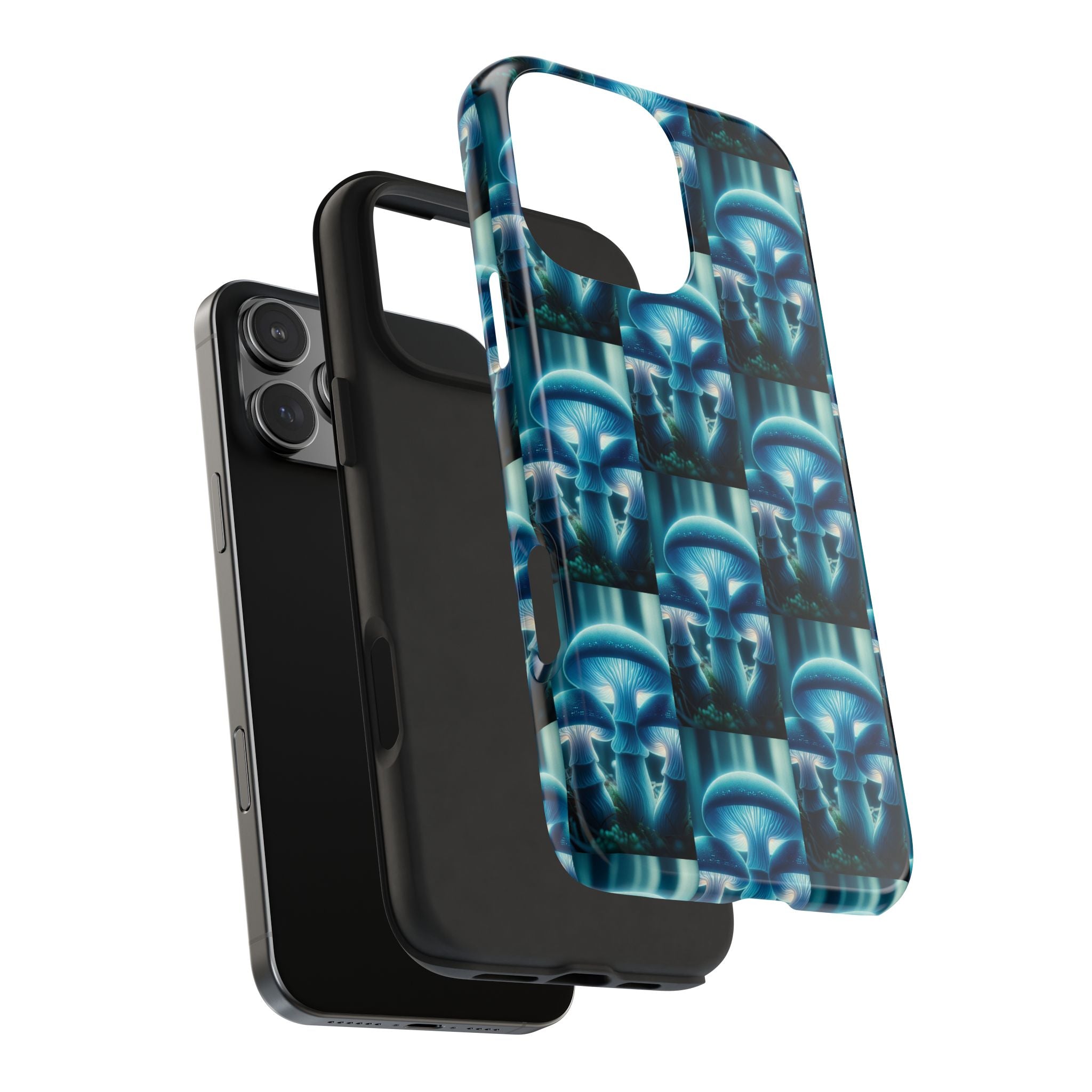 Blue Mushrooms - Tough Phone Case