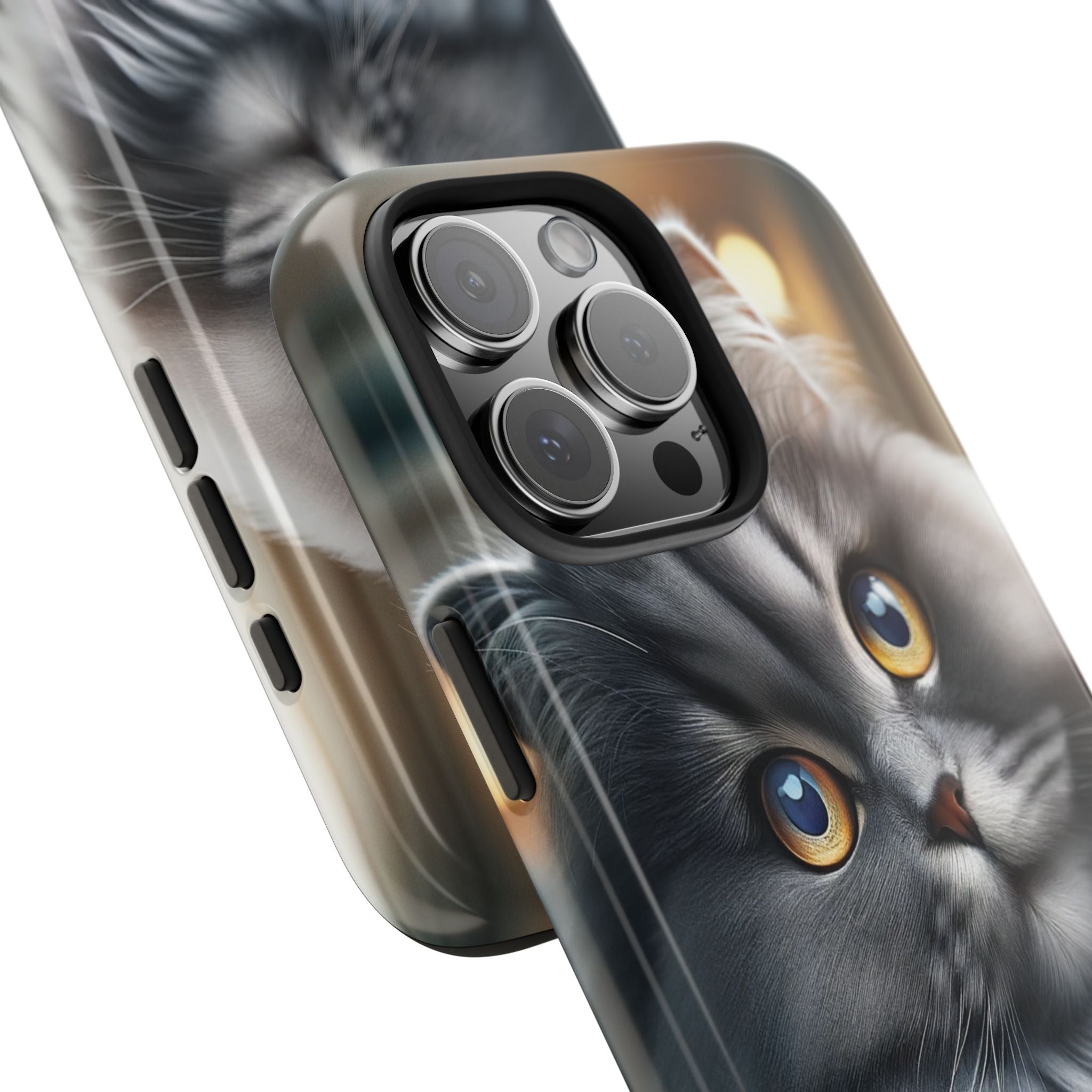 Grey cat - Tough Phone Case