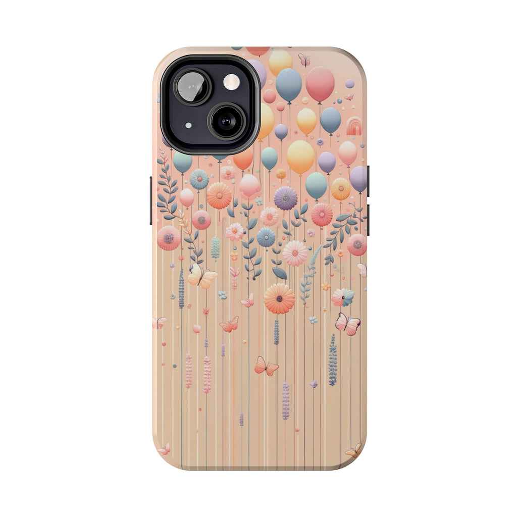 Balloons and flowers - Tough Phone Case