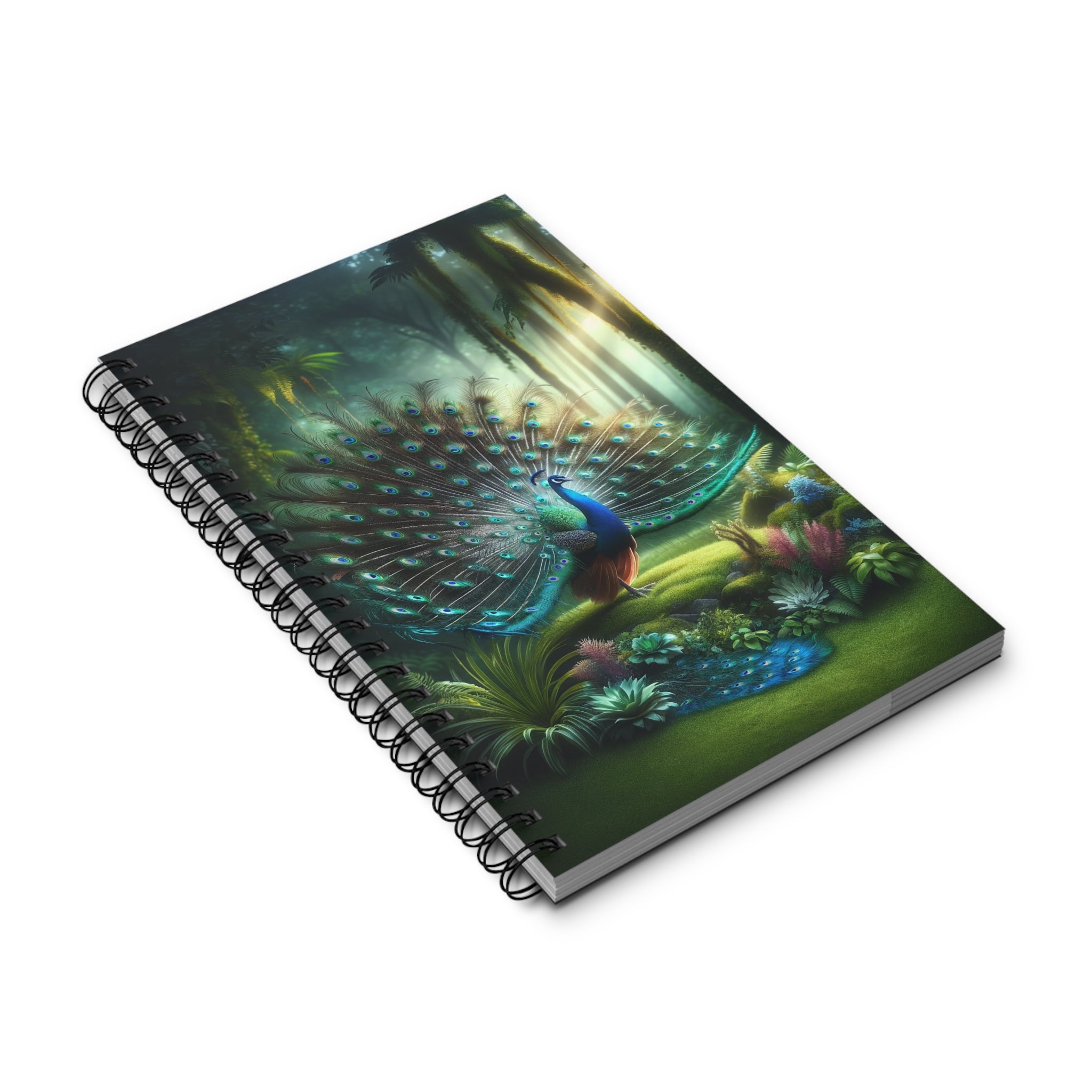 Green Peacock (2) - Spiral Journal