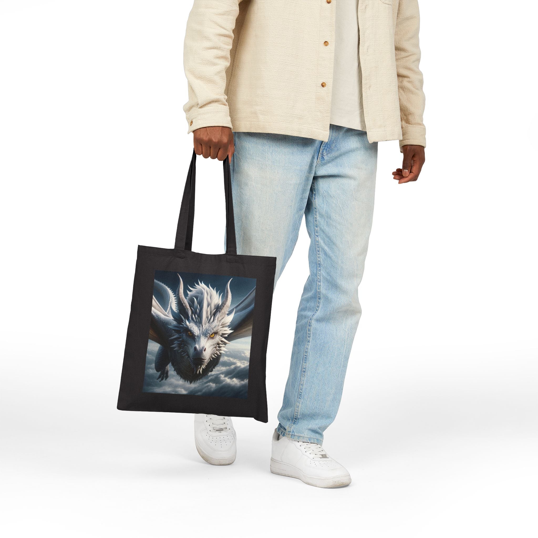 Fantasy Dragon - Cotton Canvas Tote Bag,