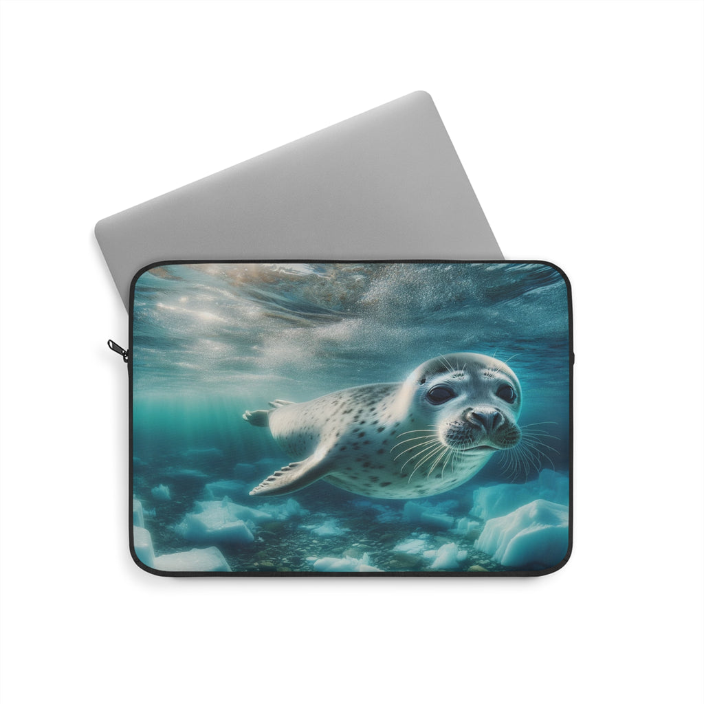 A curious seal - Laptop Sleeve