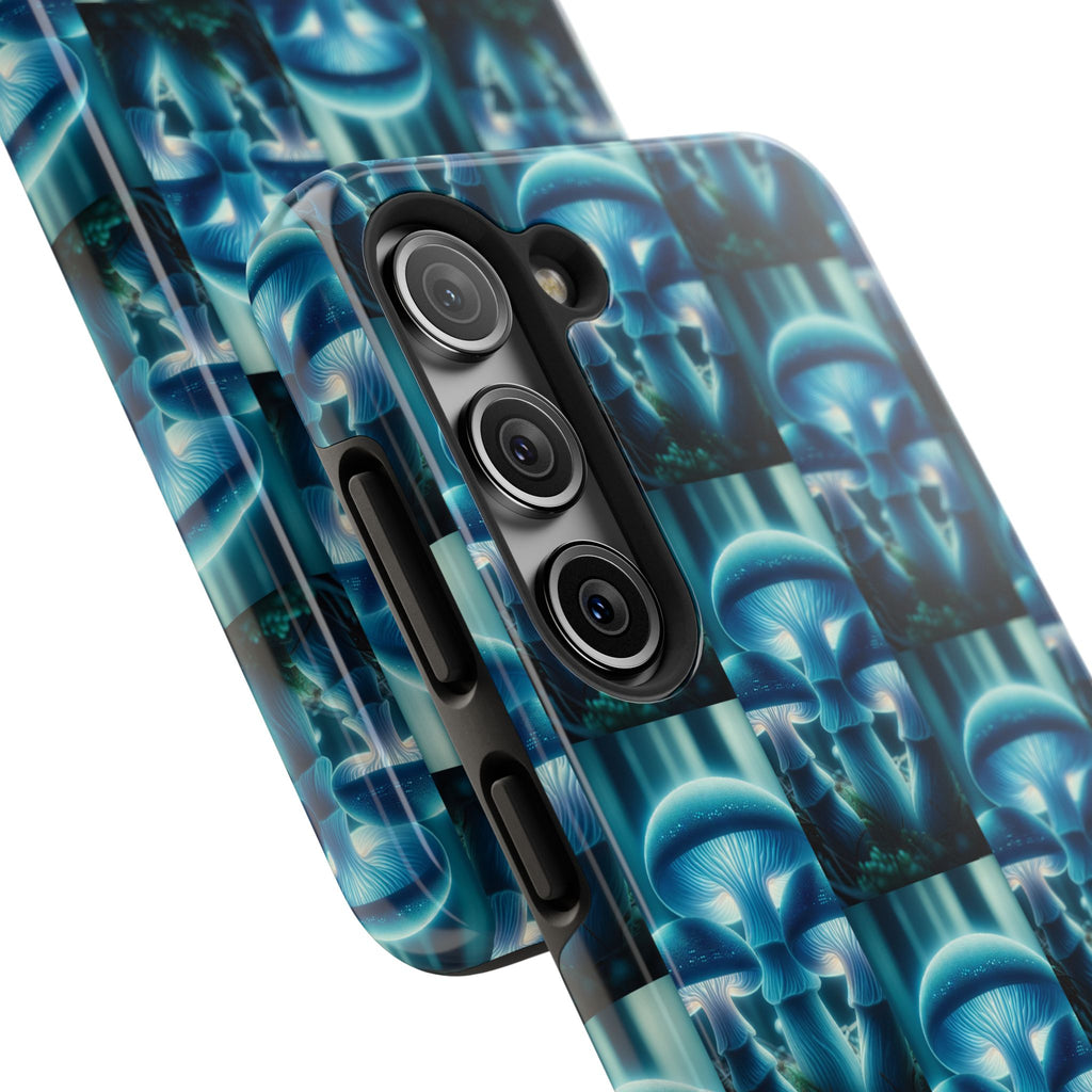 Blue Mushrooms - Tough Phone Case