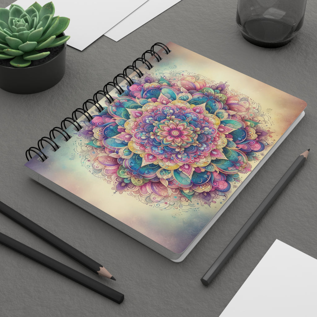 Pastel Mandala - Spiral Notebook