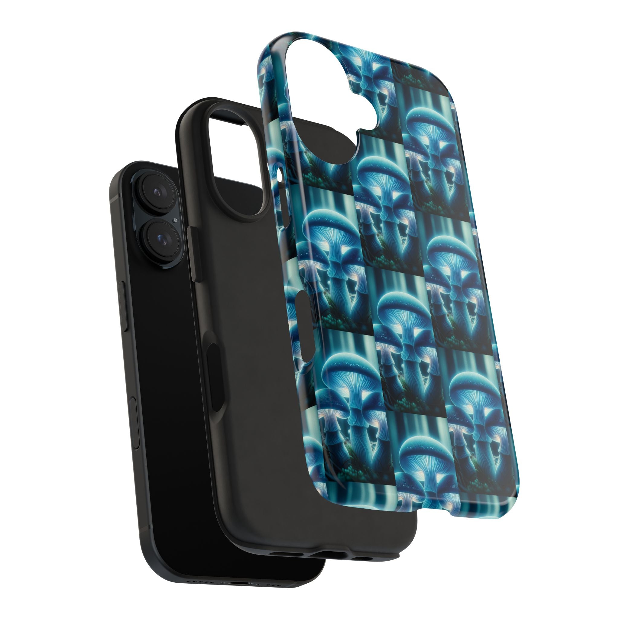 Blue Mushrooms - Tough Phone Case
