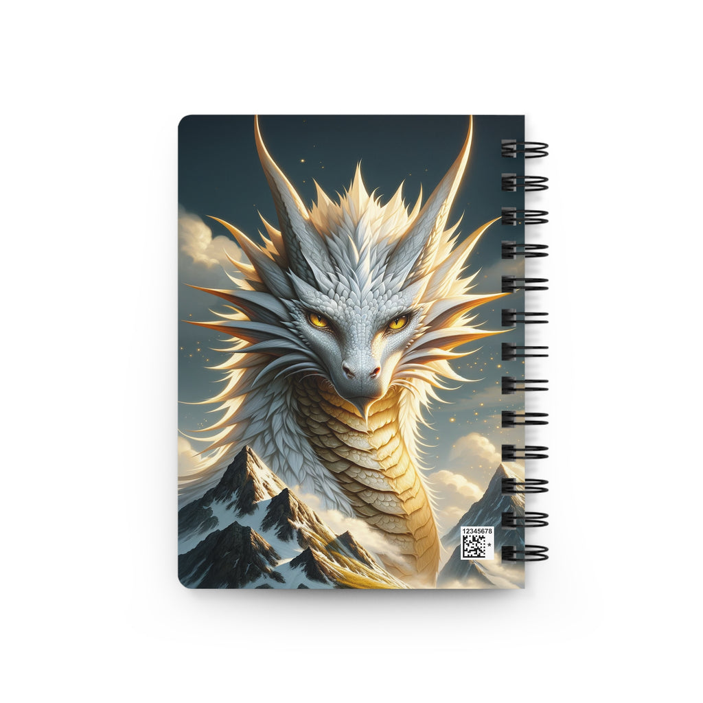 A curious, golden dragon - Spiral Notebook