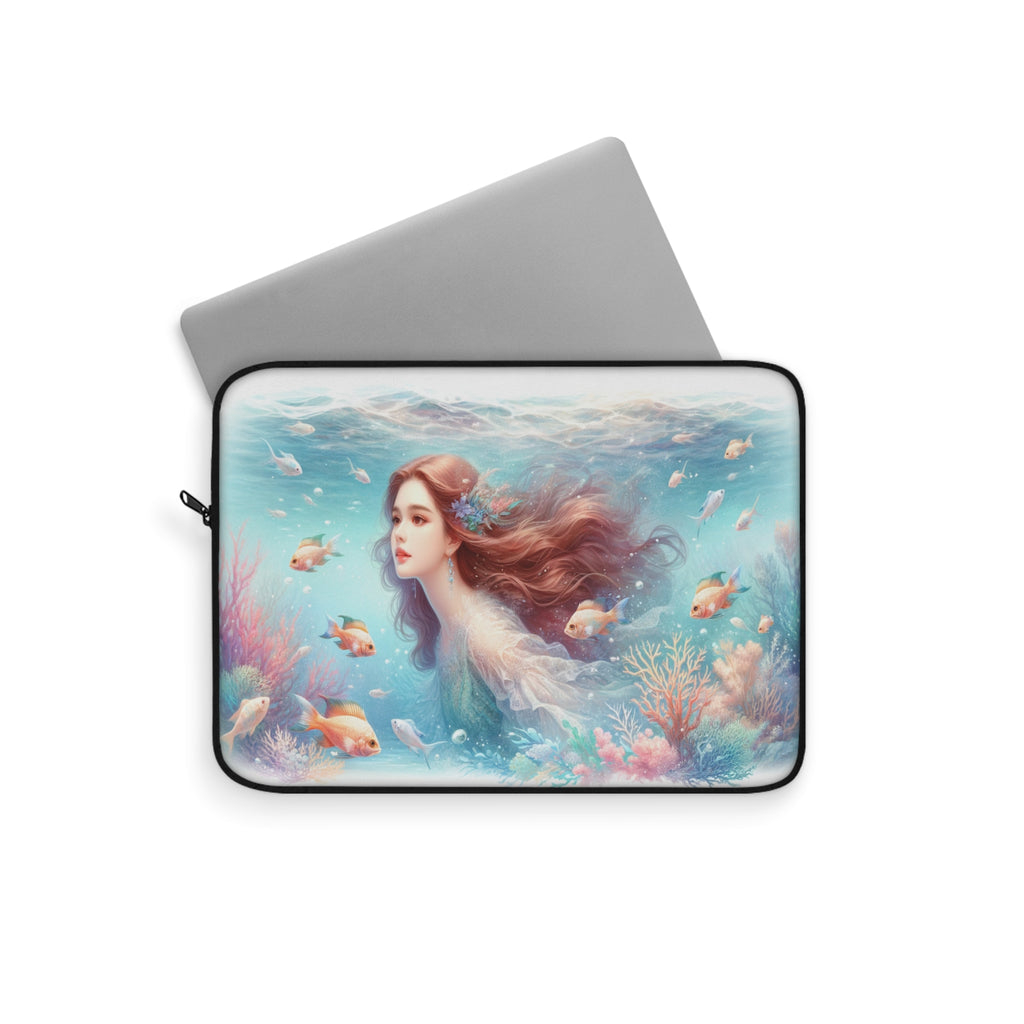 Mermaid with brown hair - Laptop Sleeve