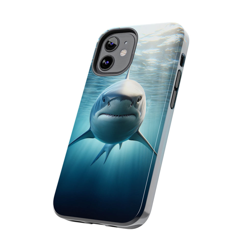Curious shark - Tough Phone Case