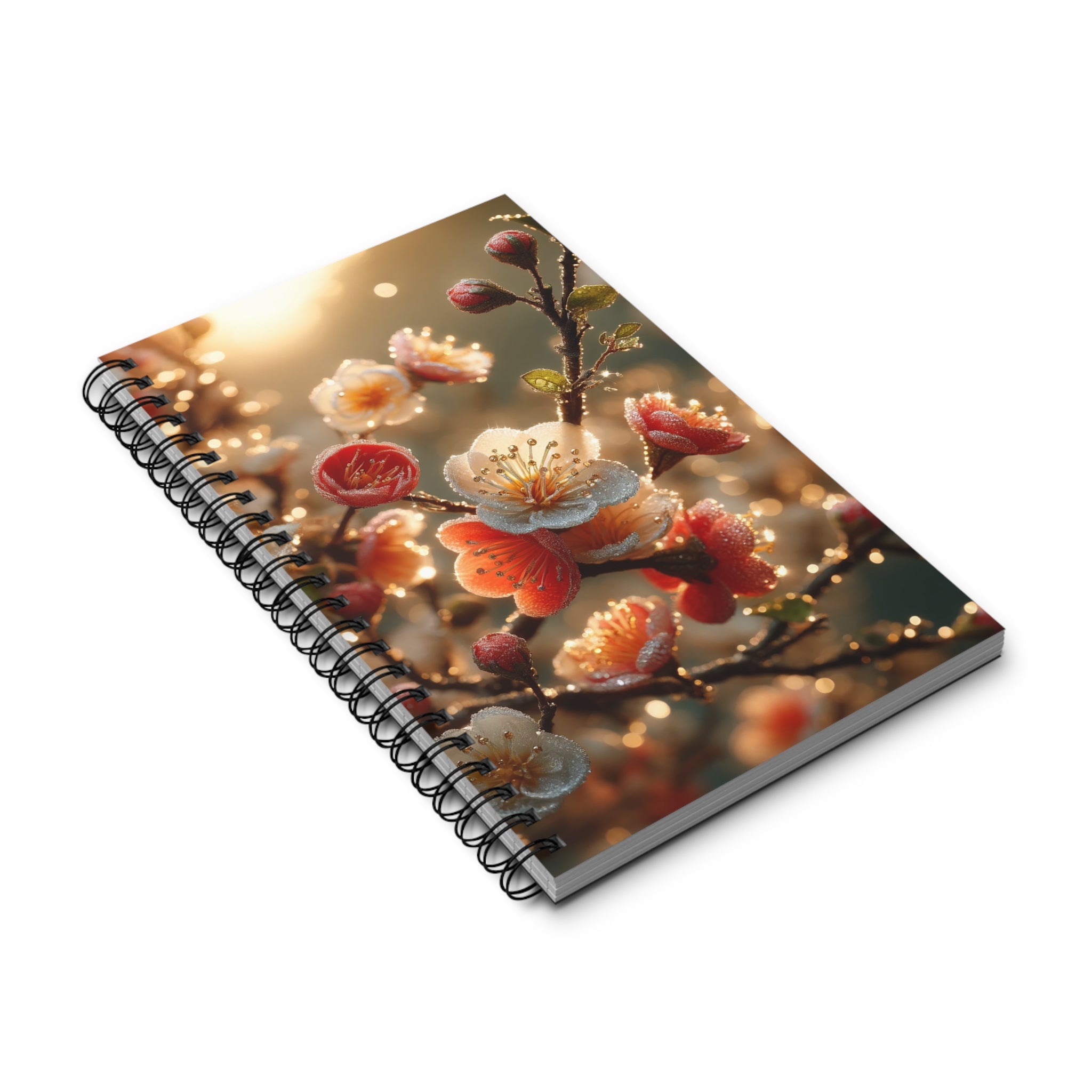 Red & white flowers (2) - Spiral Journal