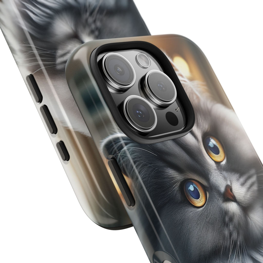 Grey cat - Tough Phone Case
