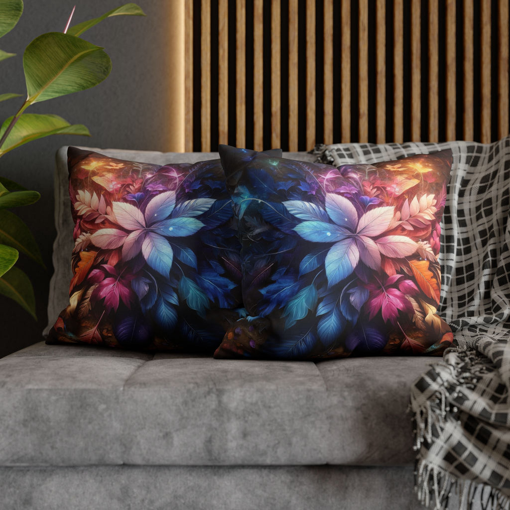 Magical leaves, pastel coloured - Suede Square Pillowcase