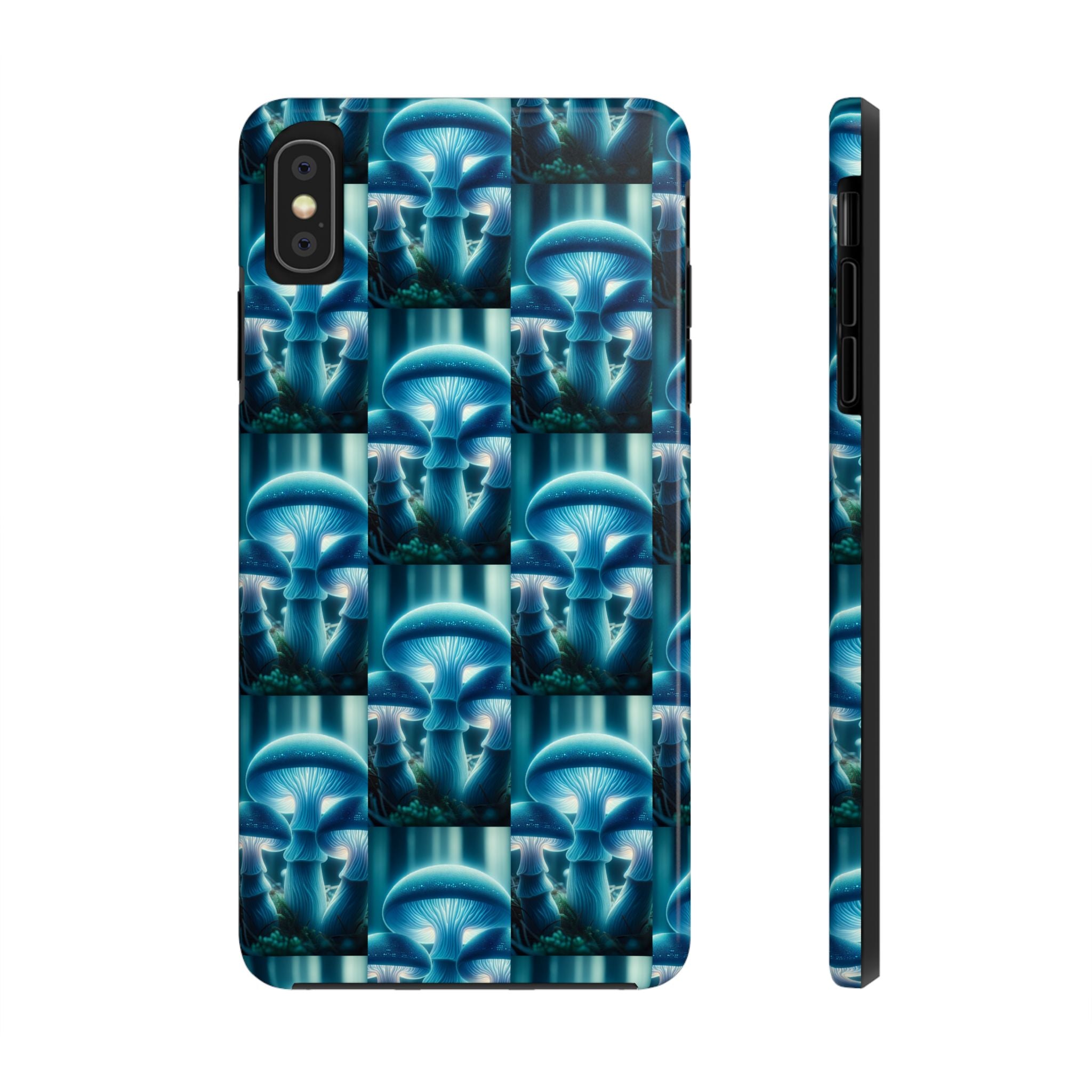 Blue Mushrooms - Tough Phone Case