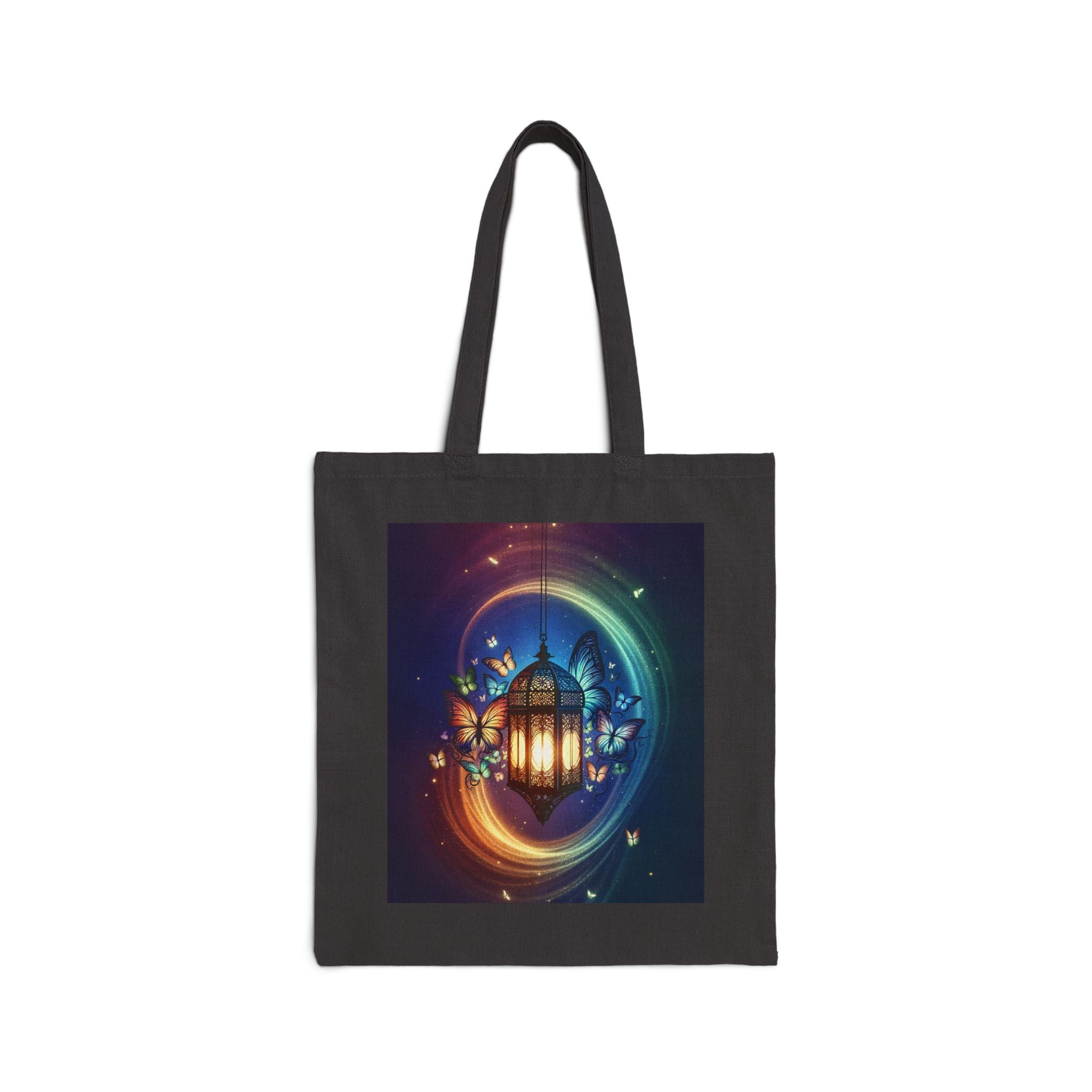 Colorful Garden Lantern - Cotton Canvas Tote Bag