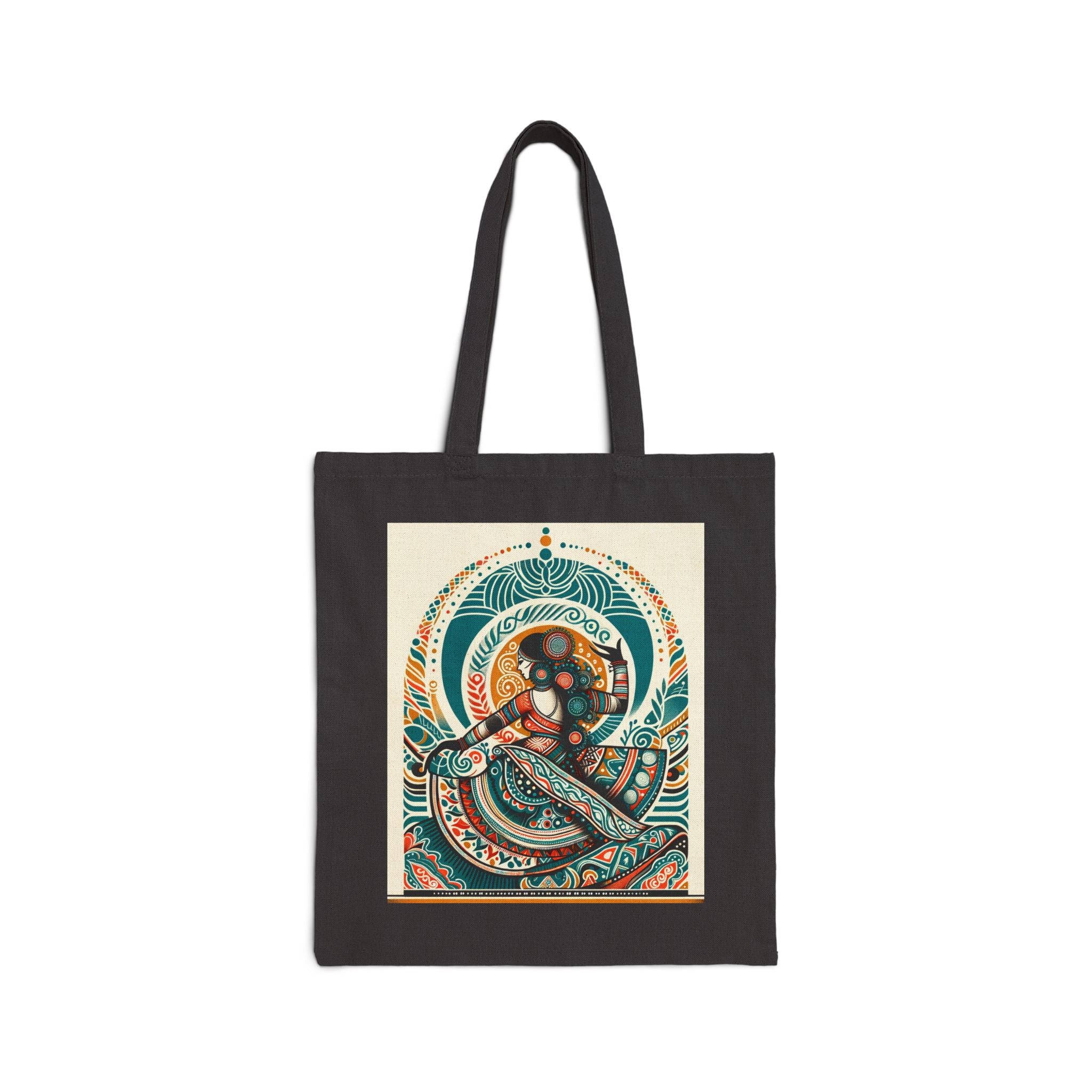 Bohemian Chakra Tote Bag - Cotton Canvas Tote Bag