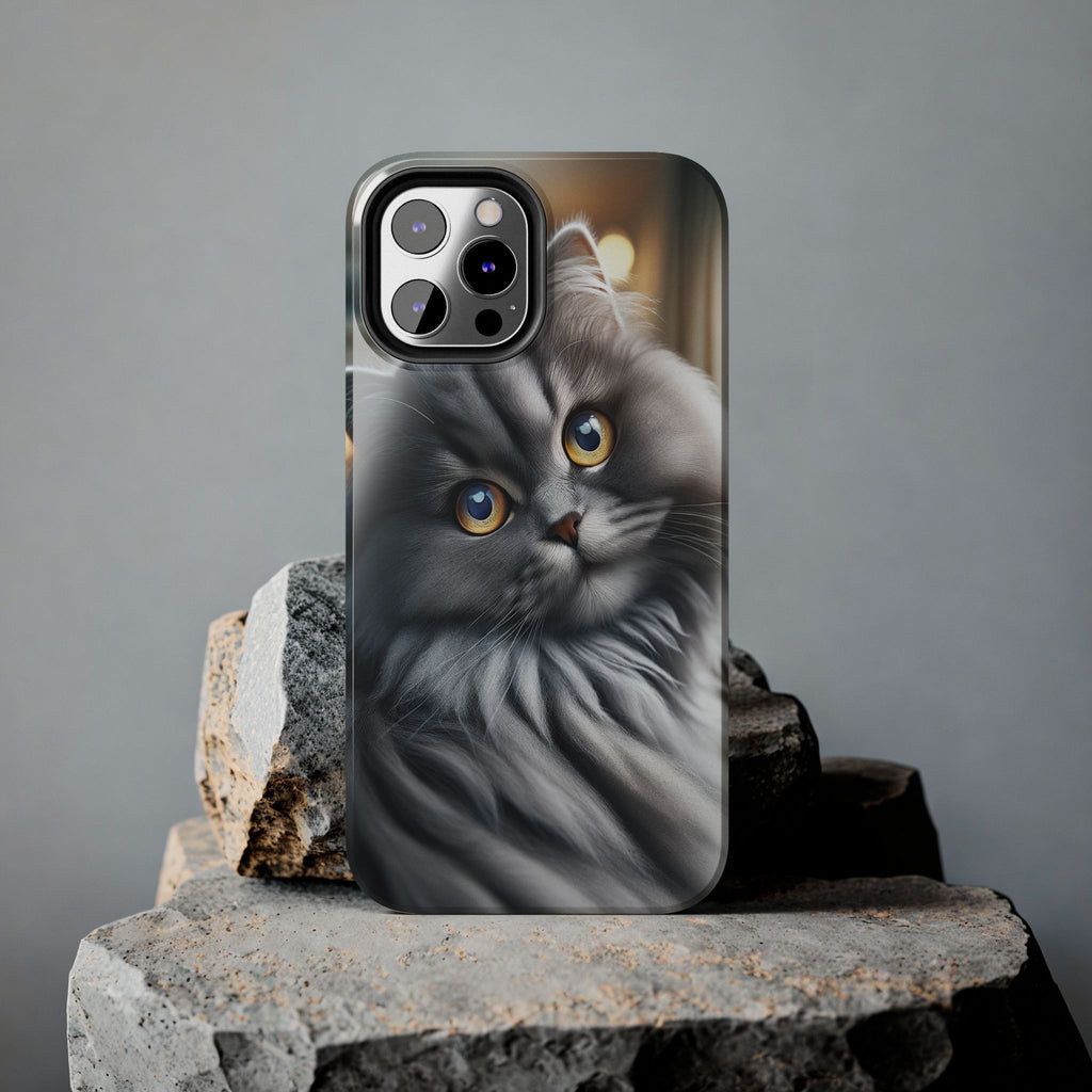 Grey cat - Tough Phone Case