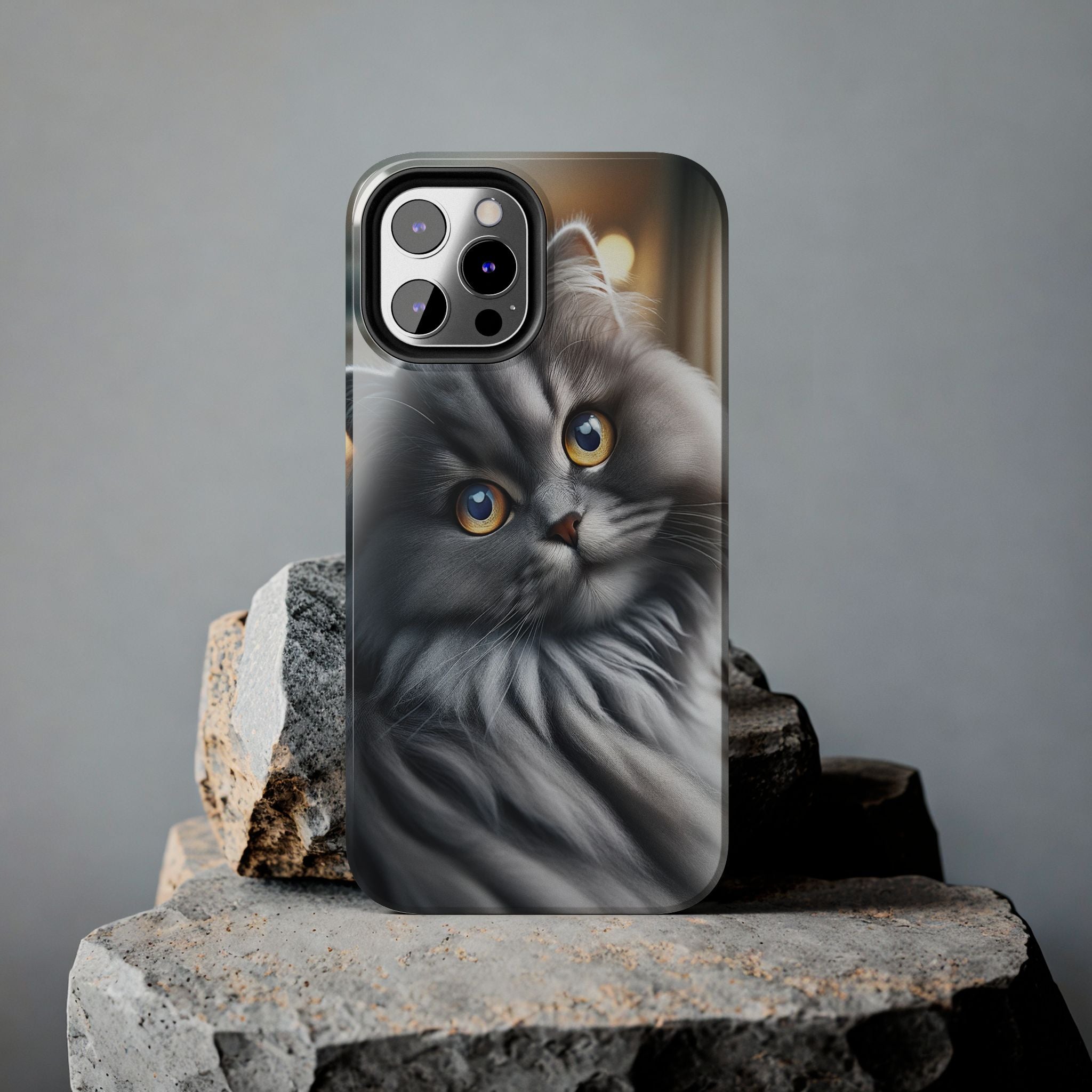 Grey cat - Tough Phone Case
