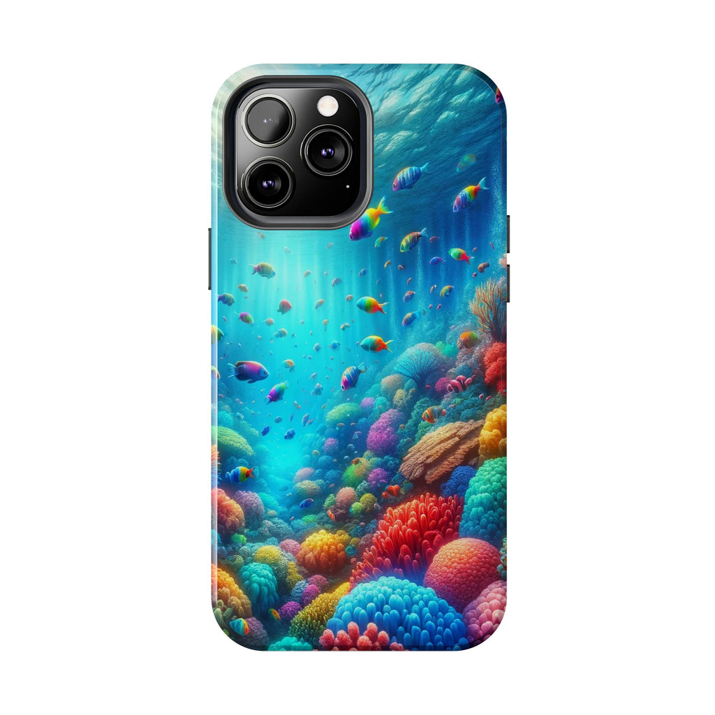 Coloured fish and coral reef - Tough Phone Case