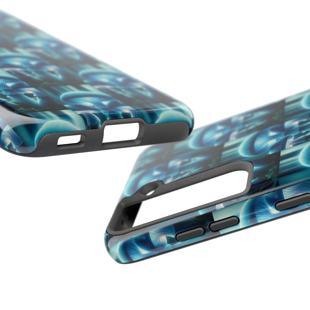 Blue Mushrooms - Tough Phone Case