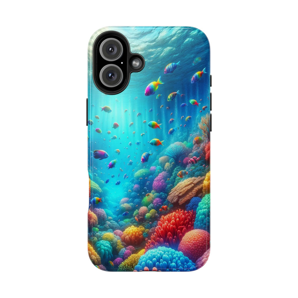 Coloured fish and coral reef - Tough Phone Case