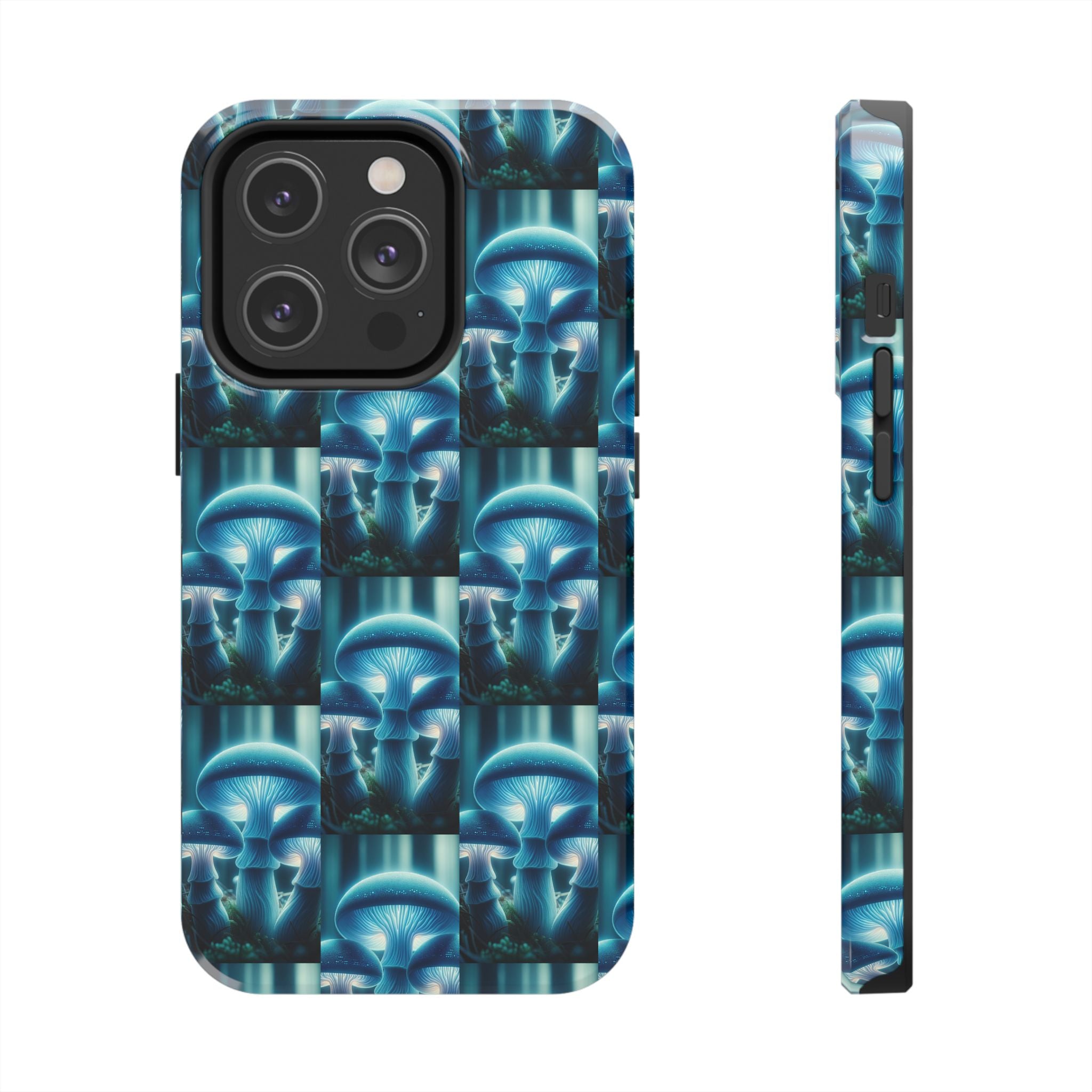 Blue Mushrooms - Tough Phone Case