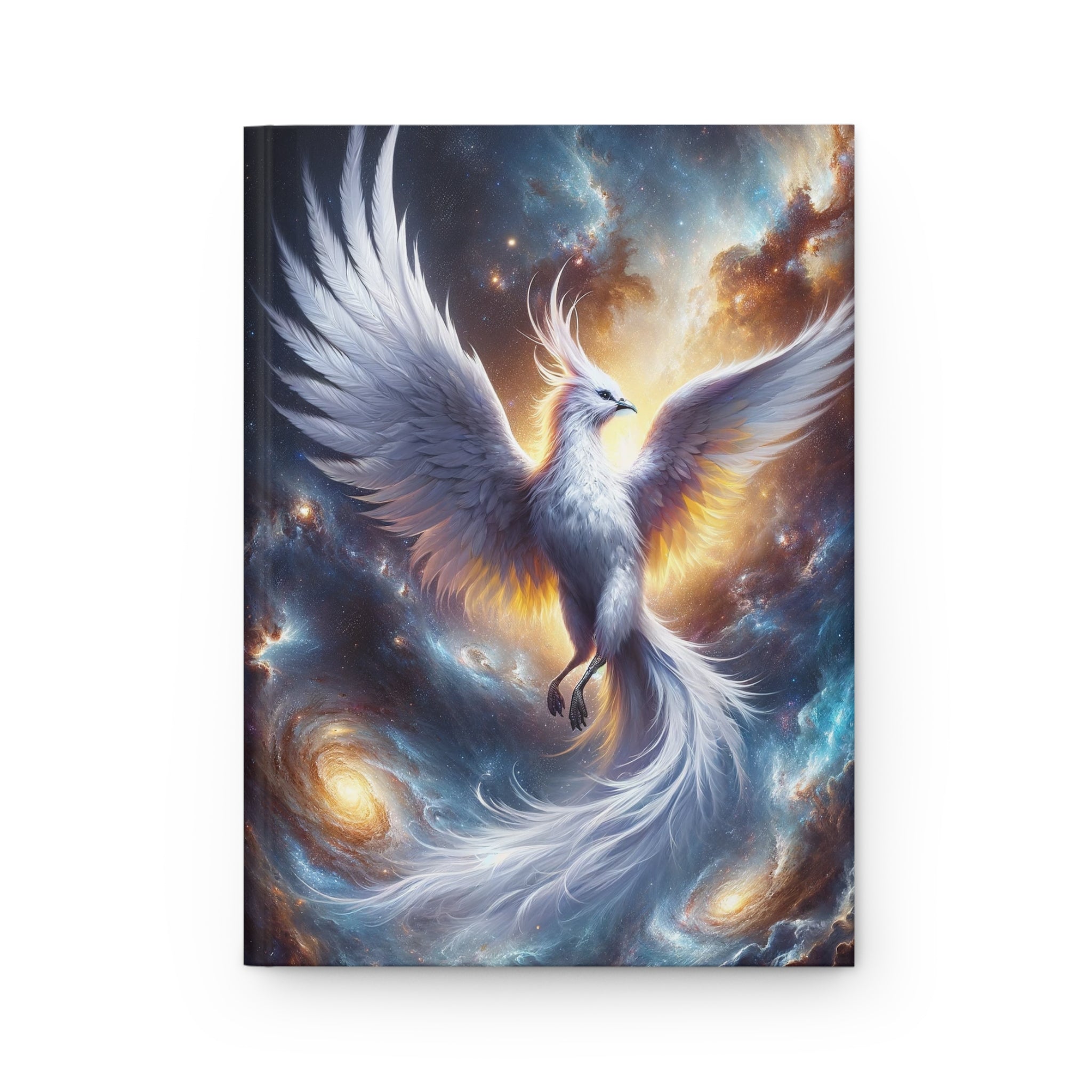 White phoenix - Hardcover Notebook