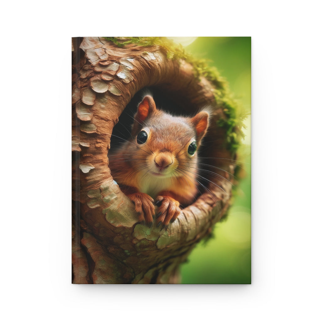 A curious squirrel - Hardcover Notebook