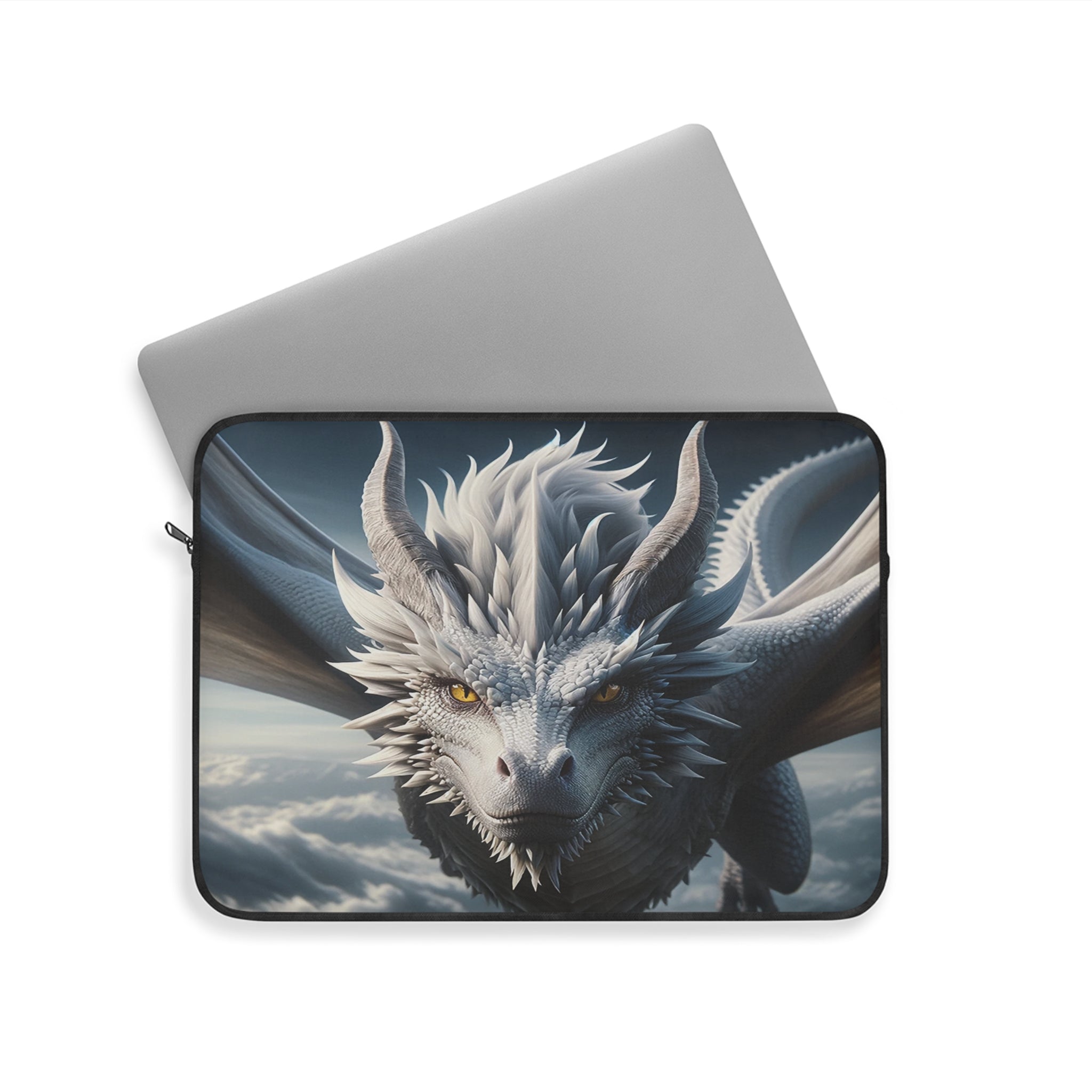 White, flying dragon - Laptop Sleeve