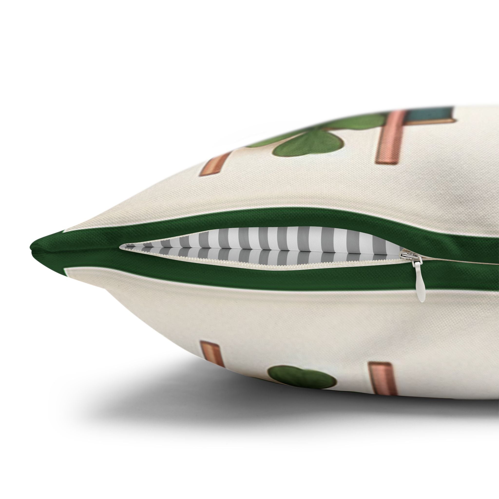 Lilies with little leaves - Polyester Square Pillowcase