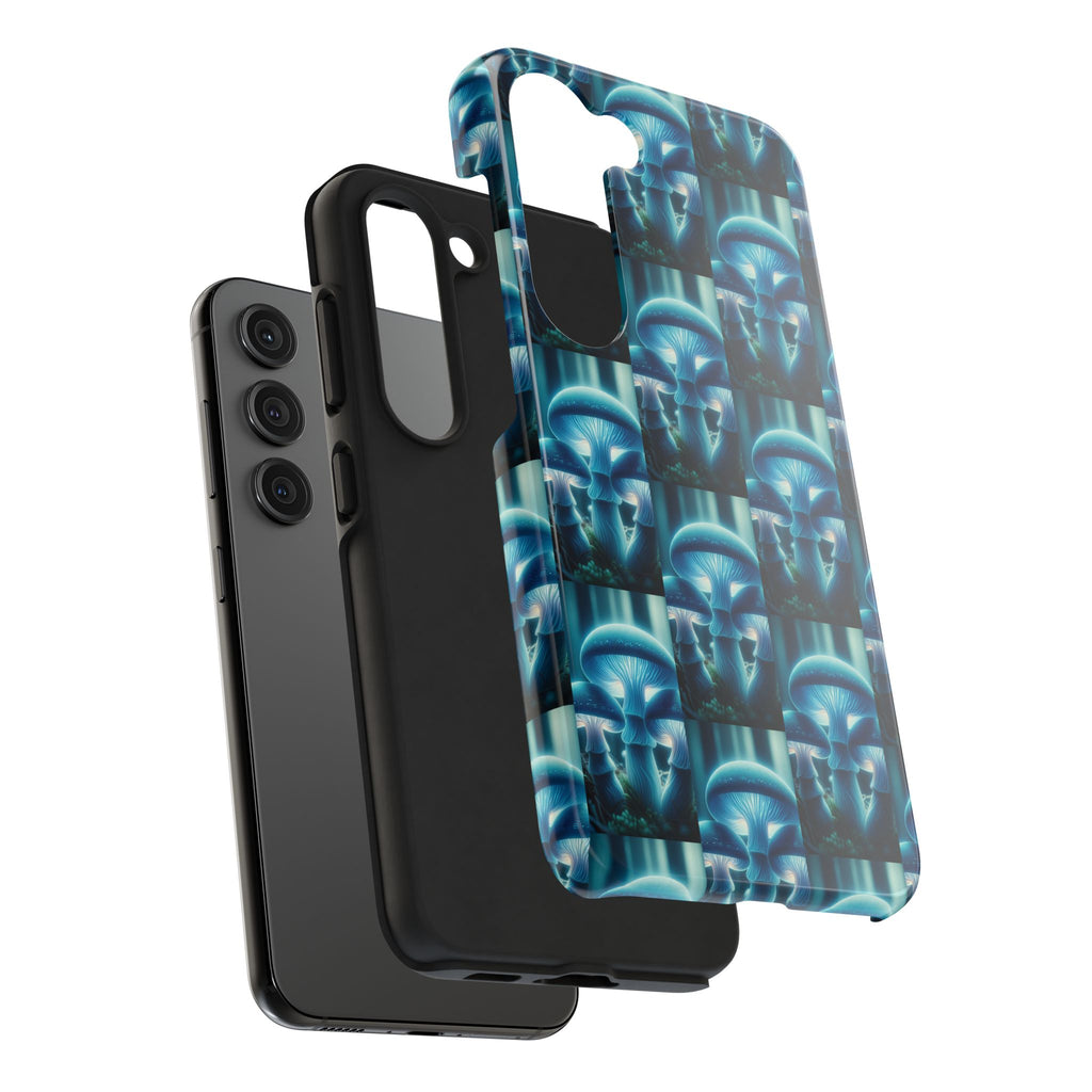 Blue Mushrooms - Tough Phone Case