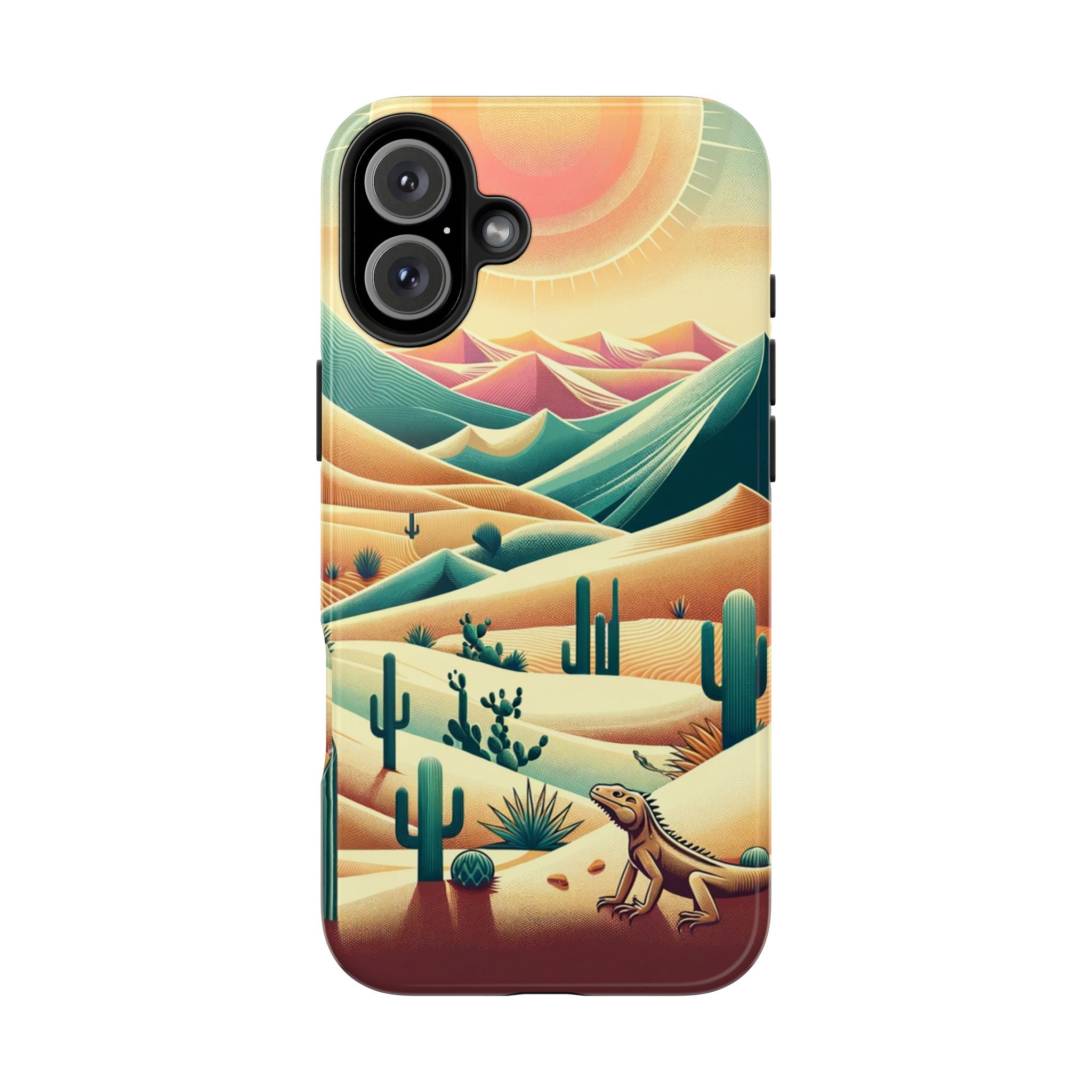 Iguana in the desert - Tough Phone Case