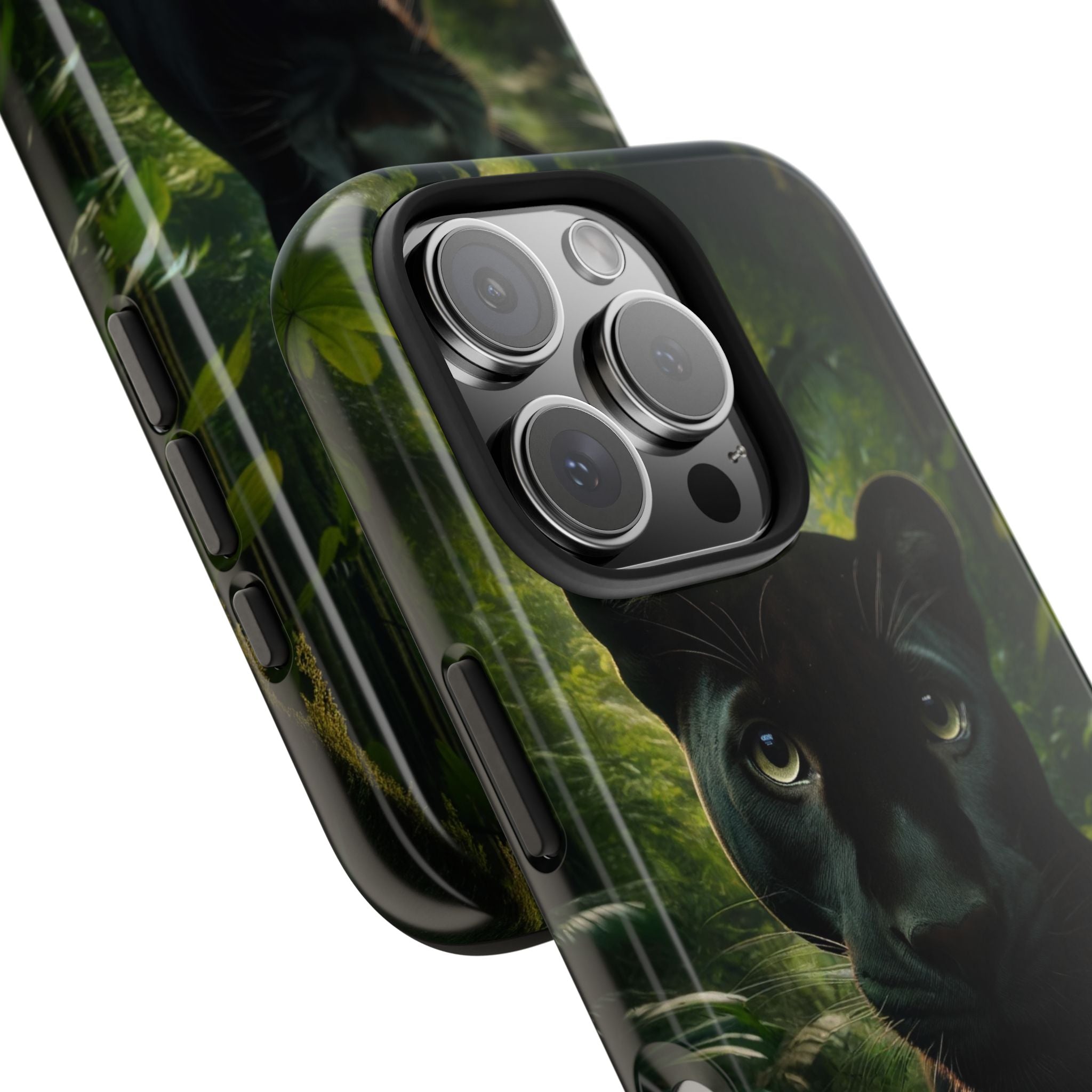 Curious black panther - Tough Phone Case