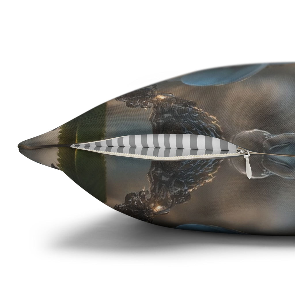 Small white flowers - Polyester Square Pillowcase