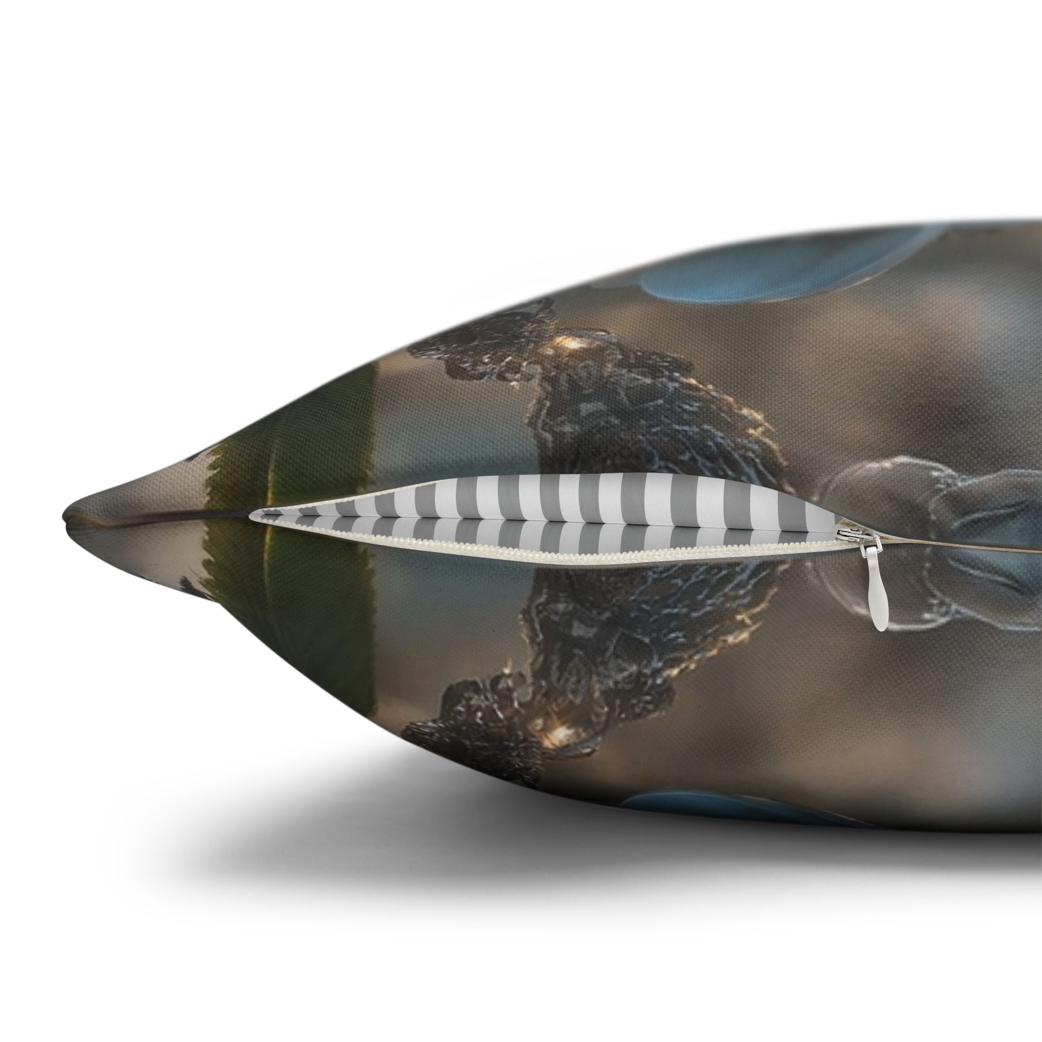 Small white flowers - Polyester Square Pillowcase