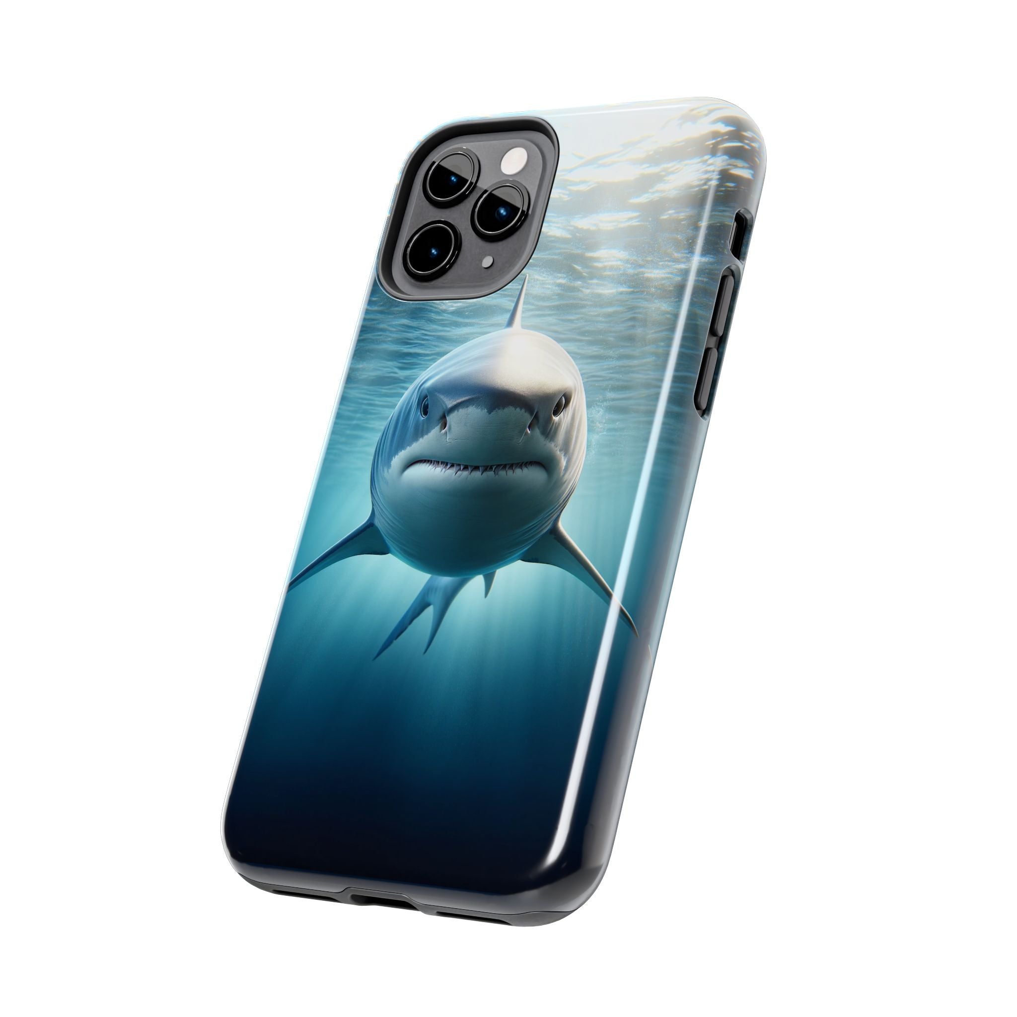 Curious shark - Tough Phone Case