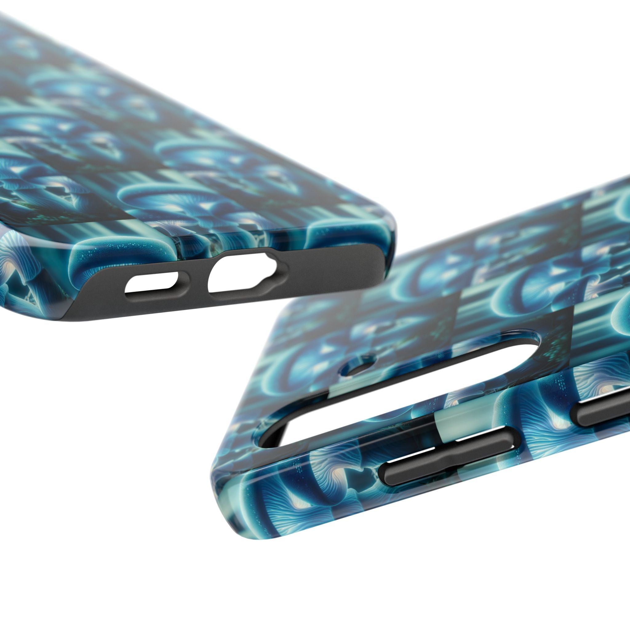 Blue Mushrooms - Tough Phone Case