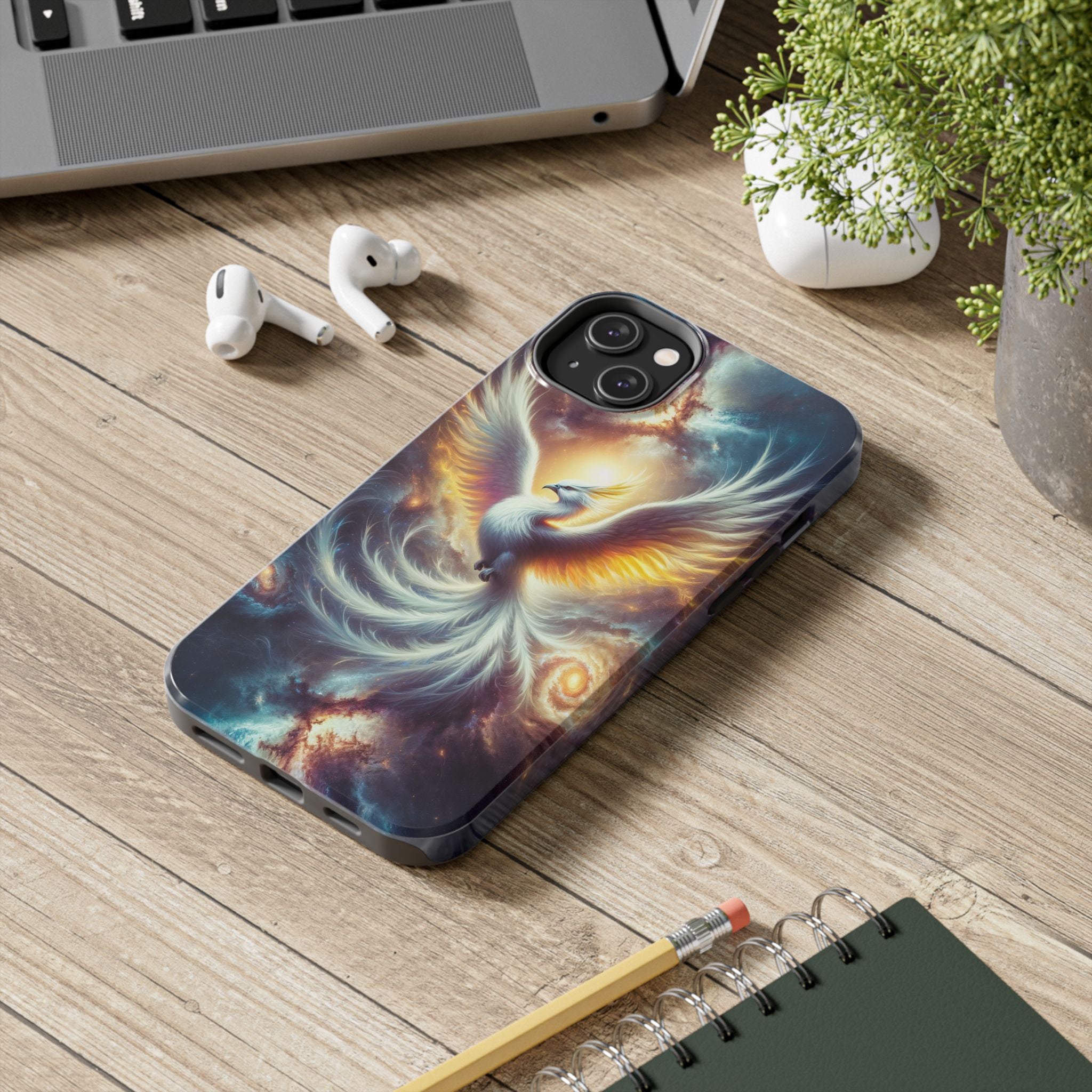 Phone Case - White Phoenix Design