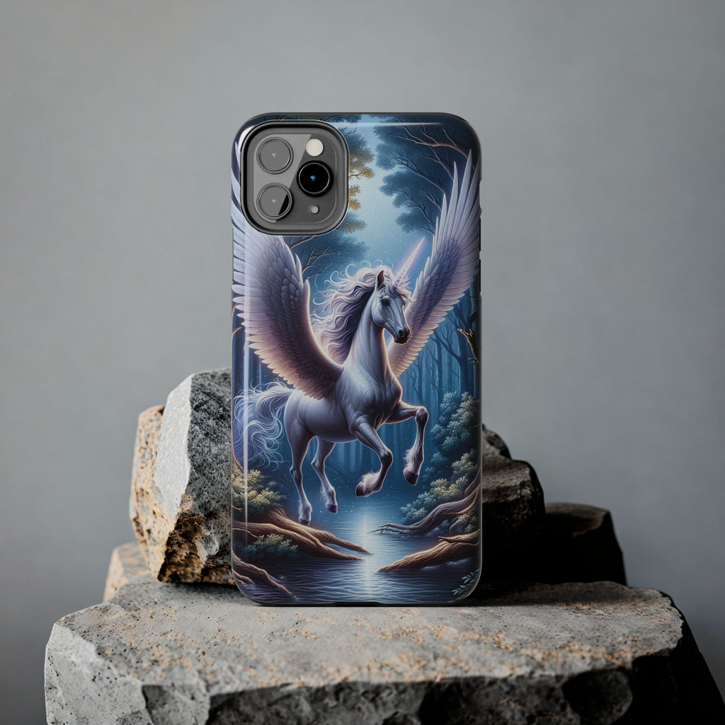 Phone Case - Unicorn Landing in Magical Forest
