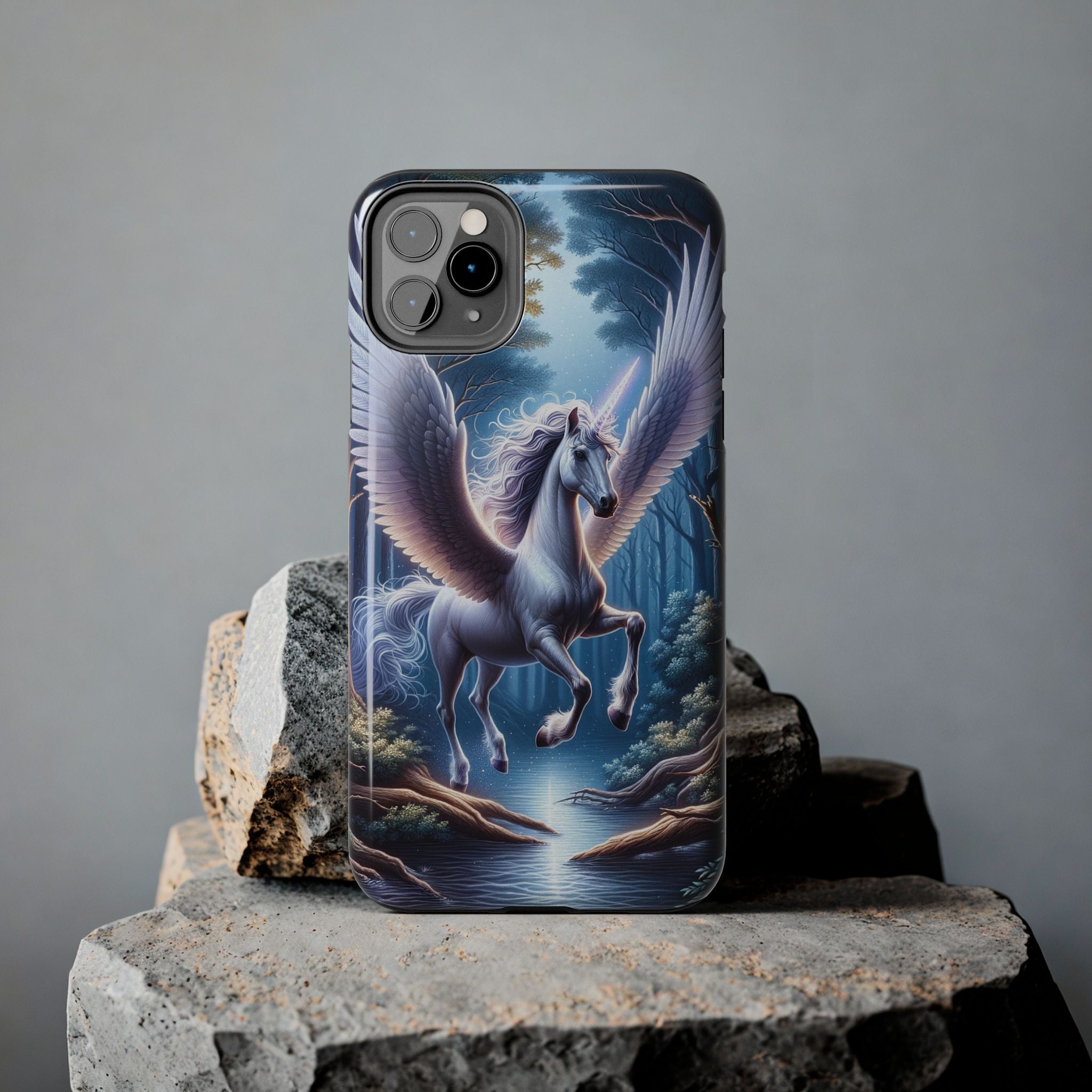 Phone Case - Unicorn Landing in Magical Forest