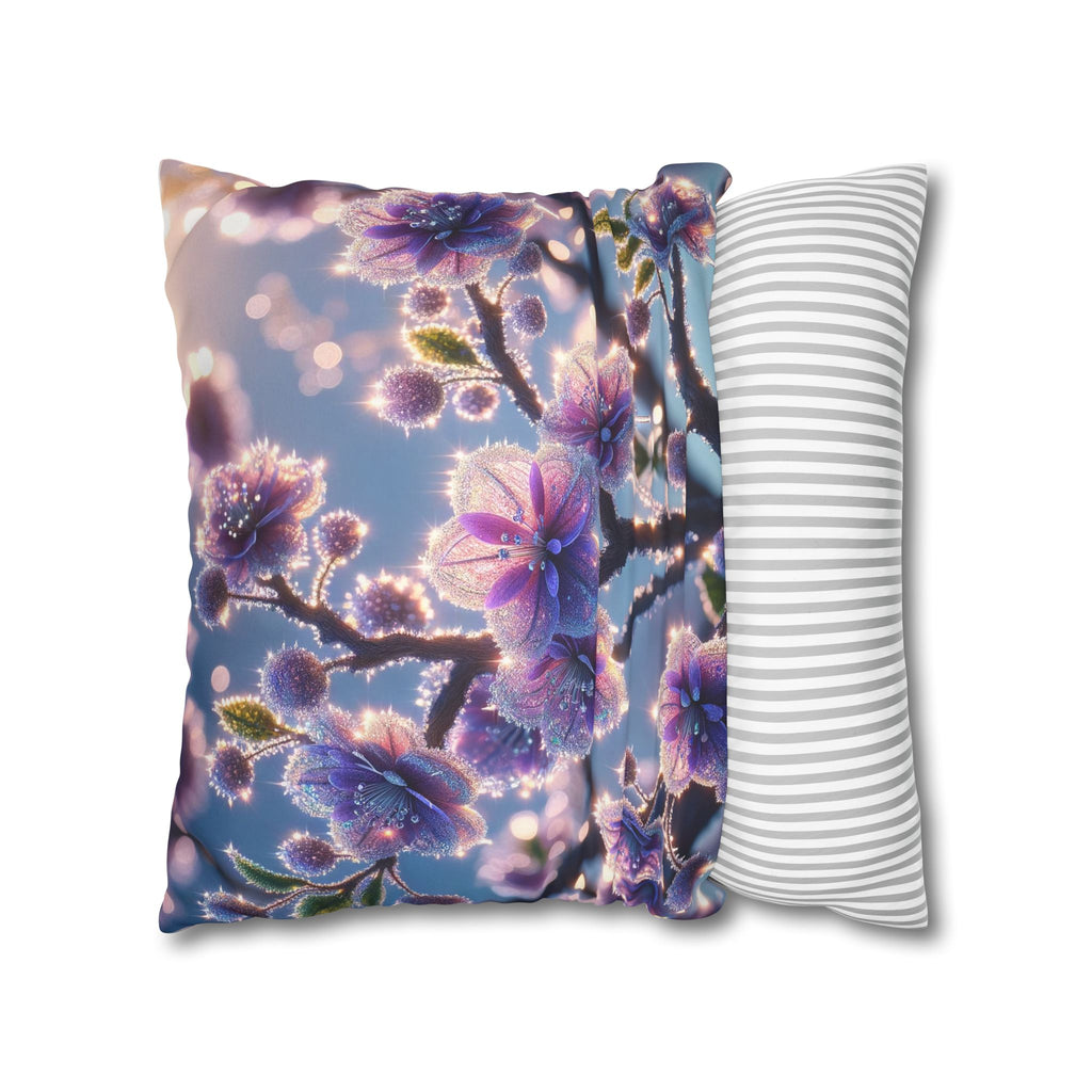Purple flowers (in bright daylight) - Suede Square Pillowcase
