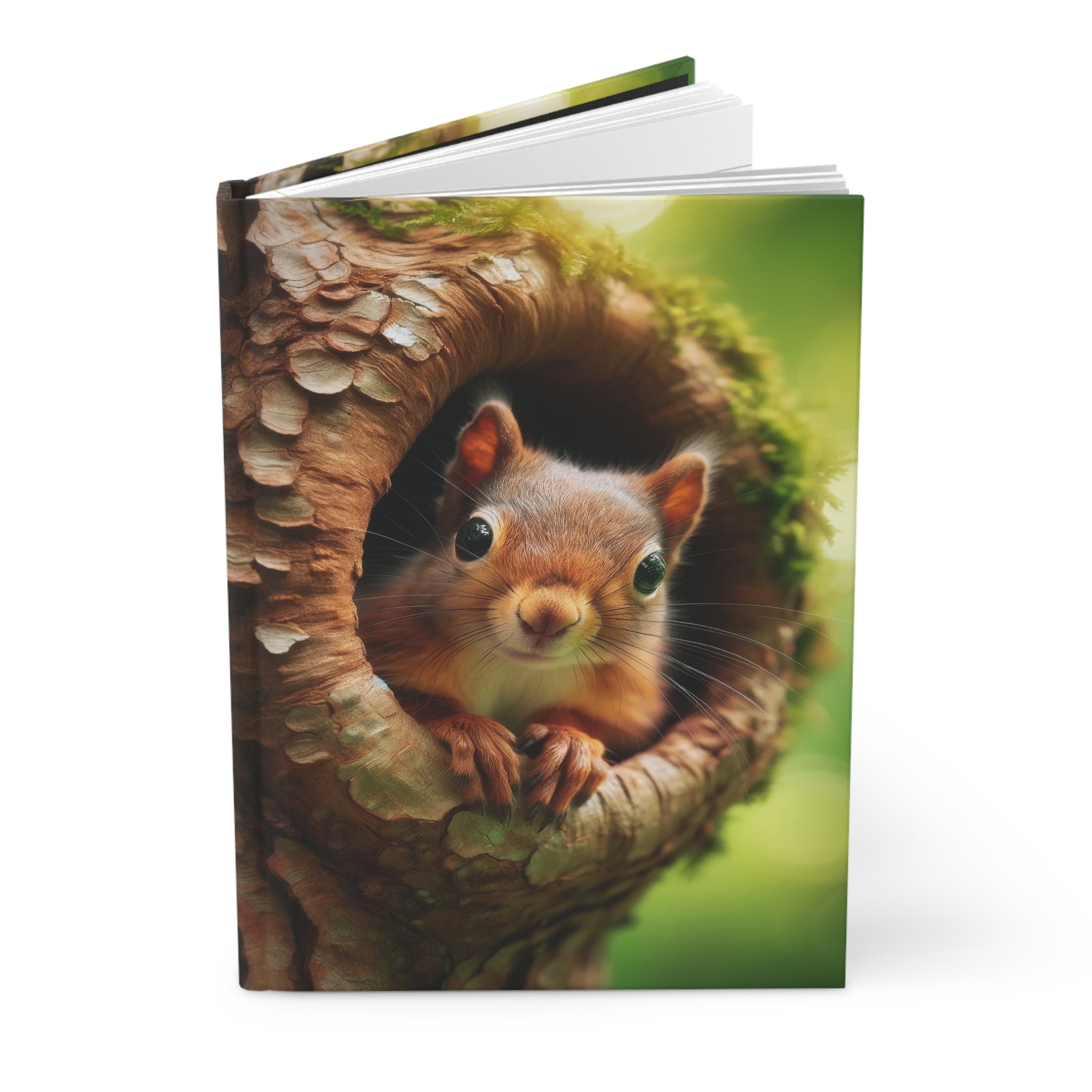 A curious squirrel - Hardcover Notebook