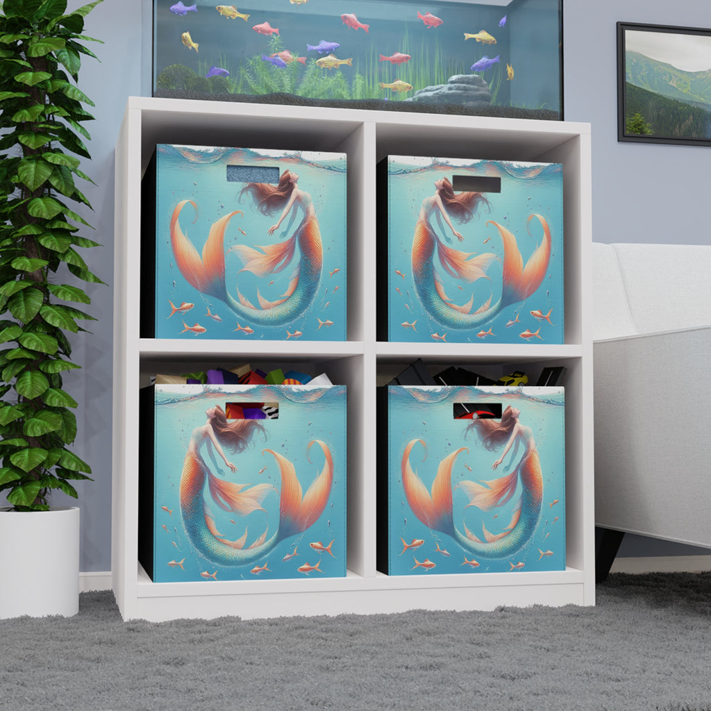 Mermaid with orange tail - Storage Box