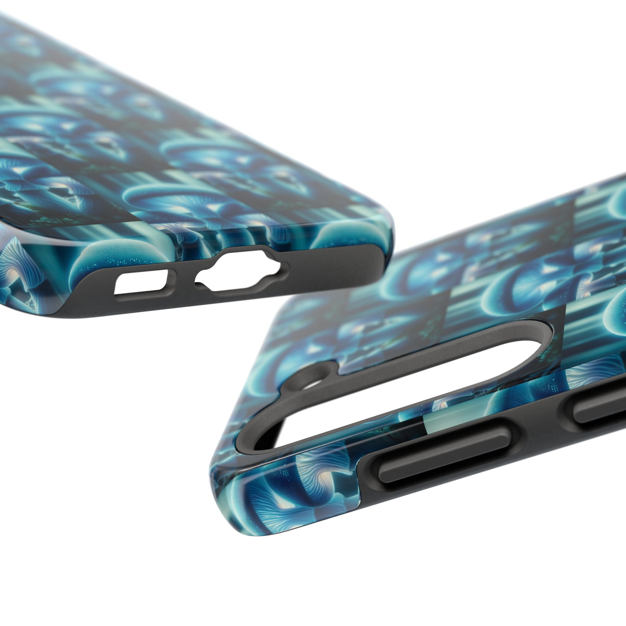 Blue Mushrooms - Tough Phone Case