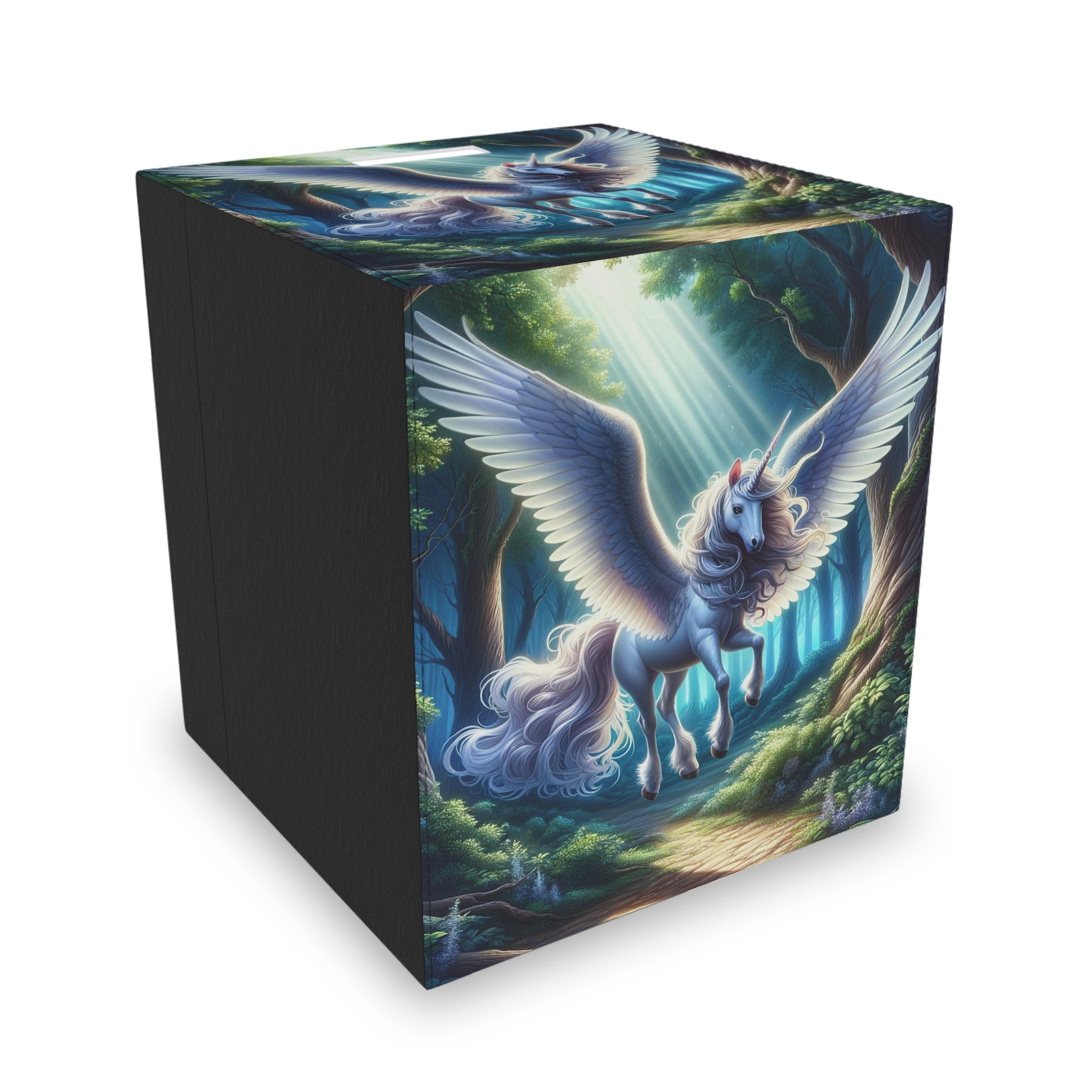 Unicorn with wings - Felt Storage Box