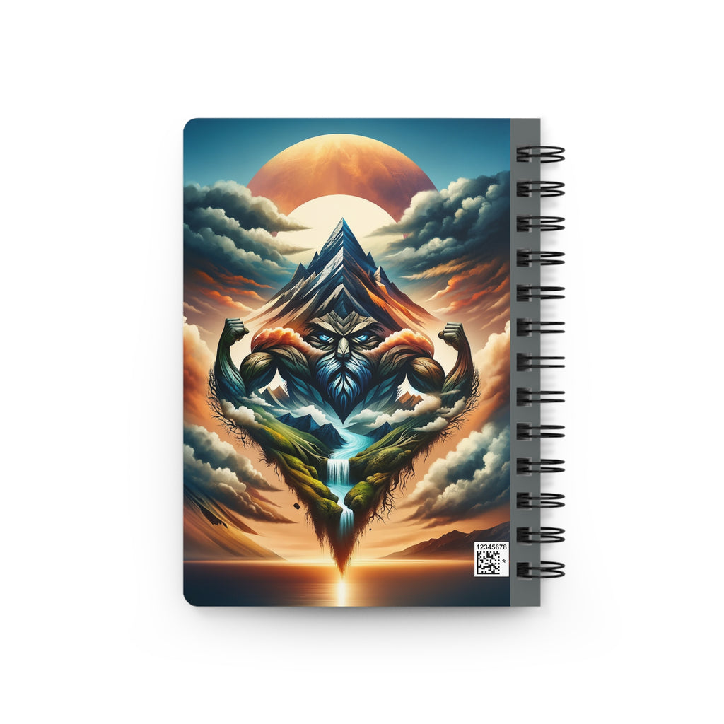 Mountain and Strength - Spiral Notebook