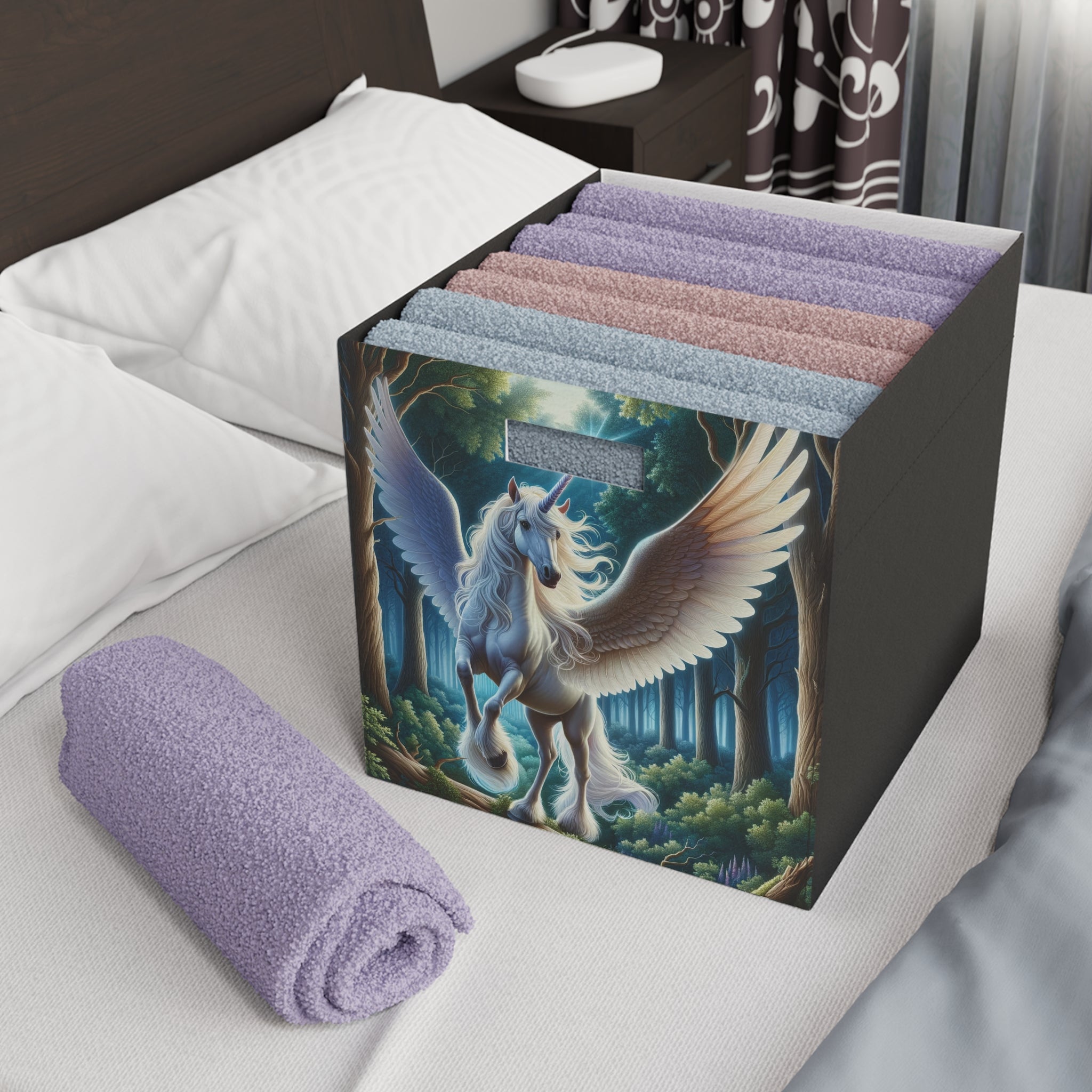 Unicorn with widespread wings - Storage Box