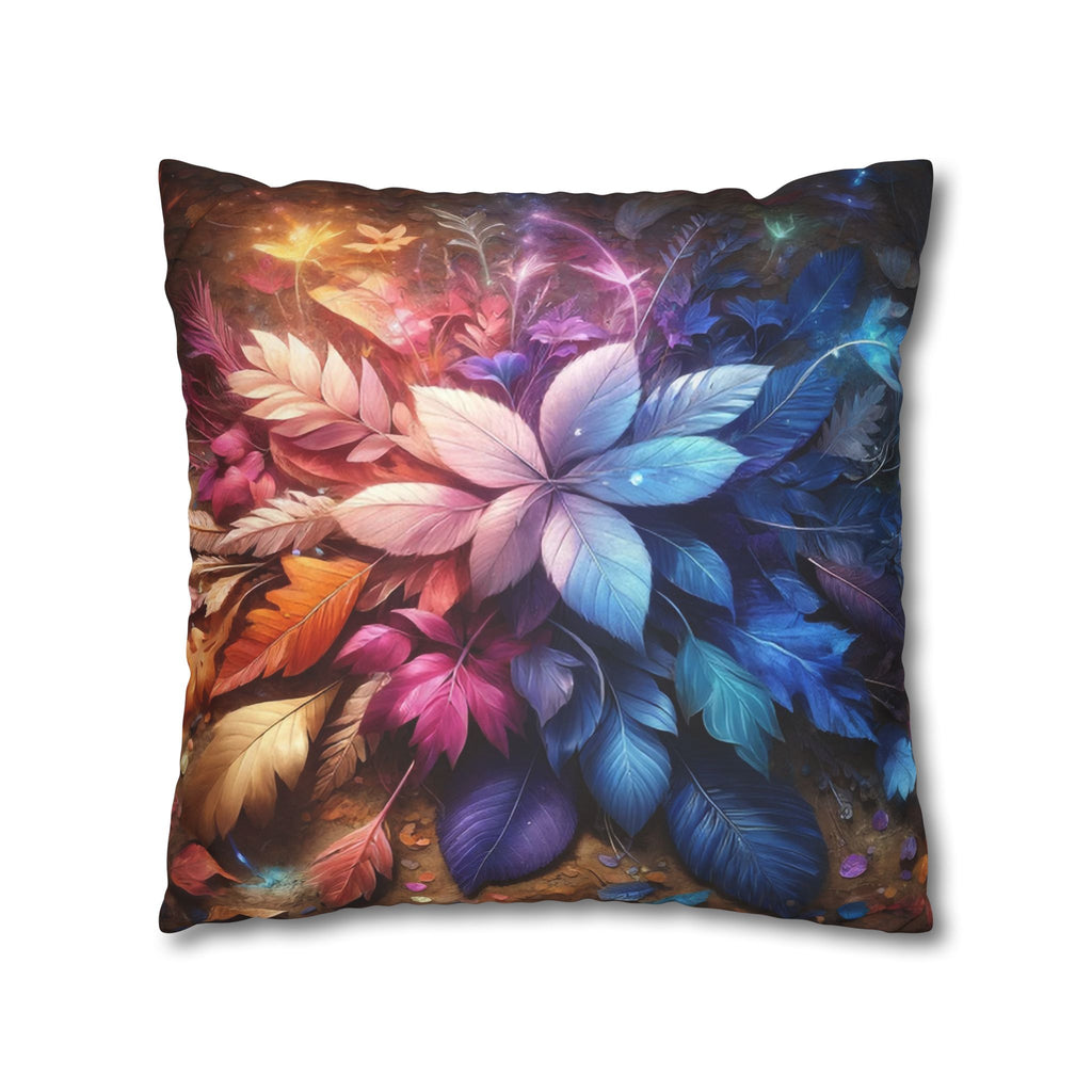 Magical leaves, pastel coloured - Suede Square Pillowcase